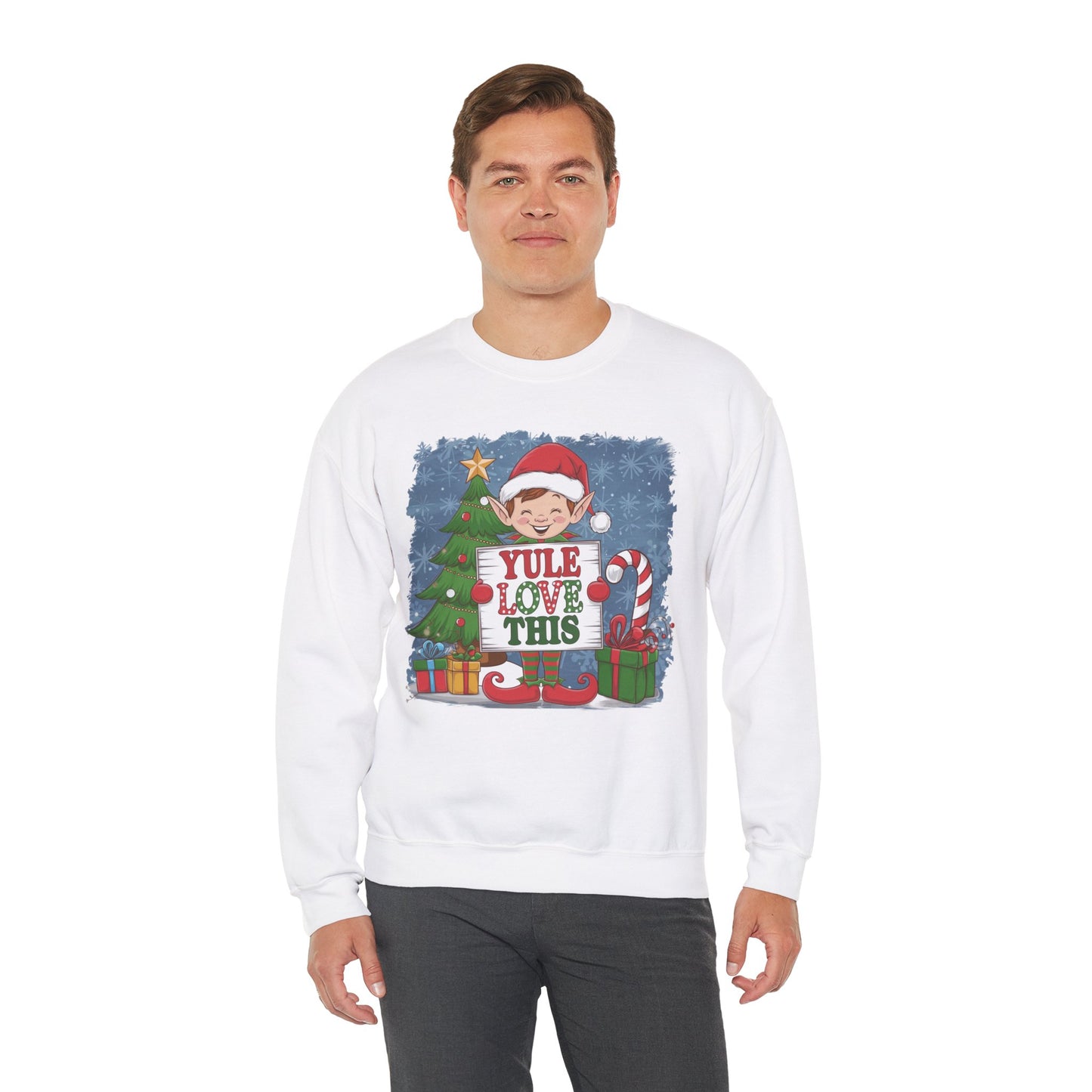 Christmas Elf Sweatshirt 'Yule Love This'