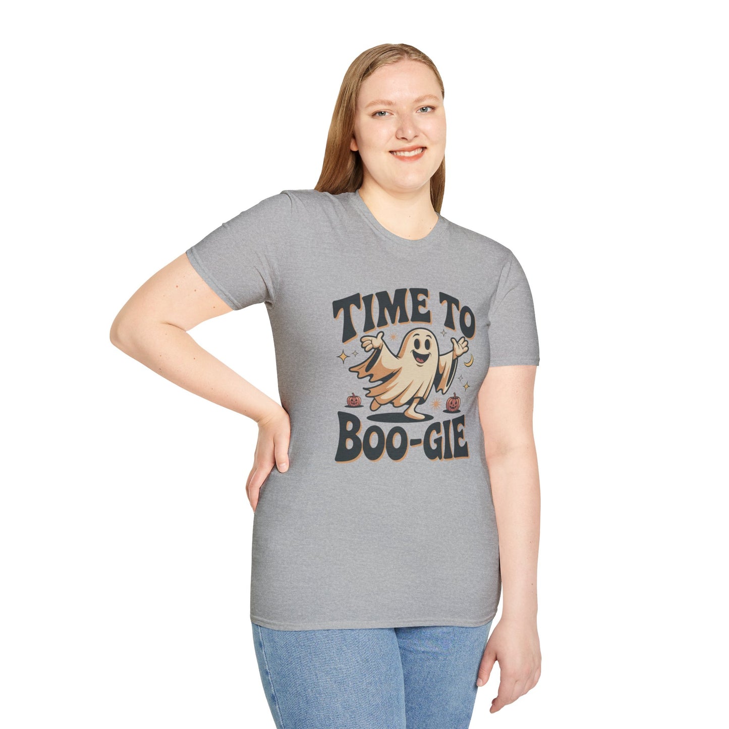 Time To Boo-gie Ghost Dance Halloween T-Shirt • Retro Spooky Ghost Tee • Funny Boo-gie Costume Tee • Spooky Season Graphic Shirt