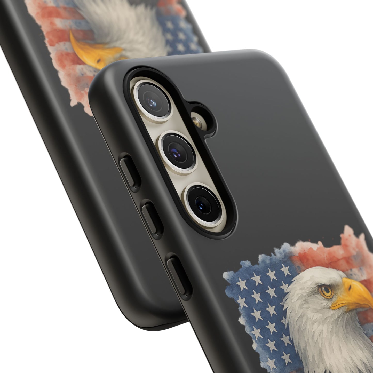 Eagle Flag Phone Case for Samsung Phone - Patriotic Tough Case for Freedom Lovers 4th of July Case Memorial Day Veteran's Day