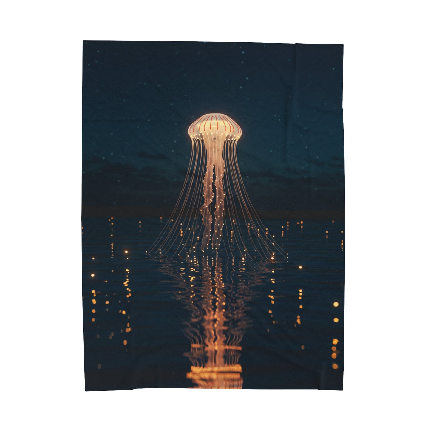 Plush Blanket - Jellyfish Lake Design