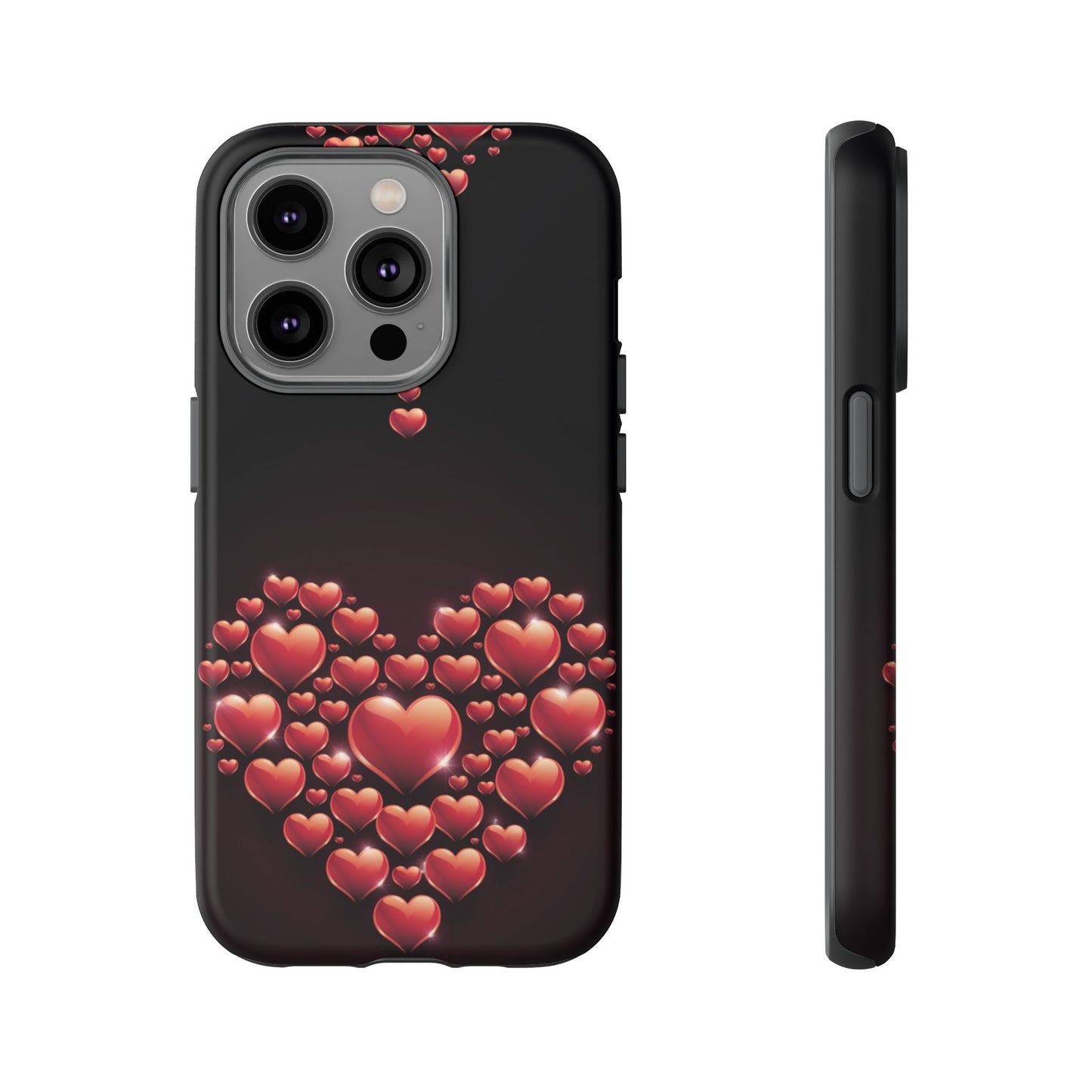 iPhone Case - Heart Made Out of Hearts Design