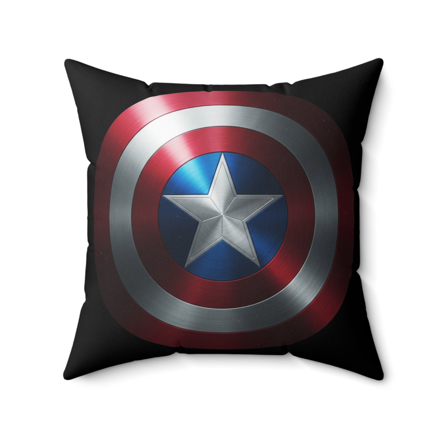 Captain Shield Spun Polyester Pillow - Heroic Home Decor
