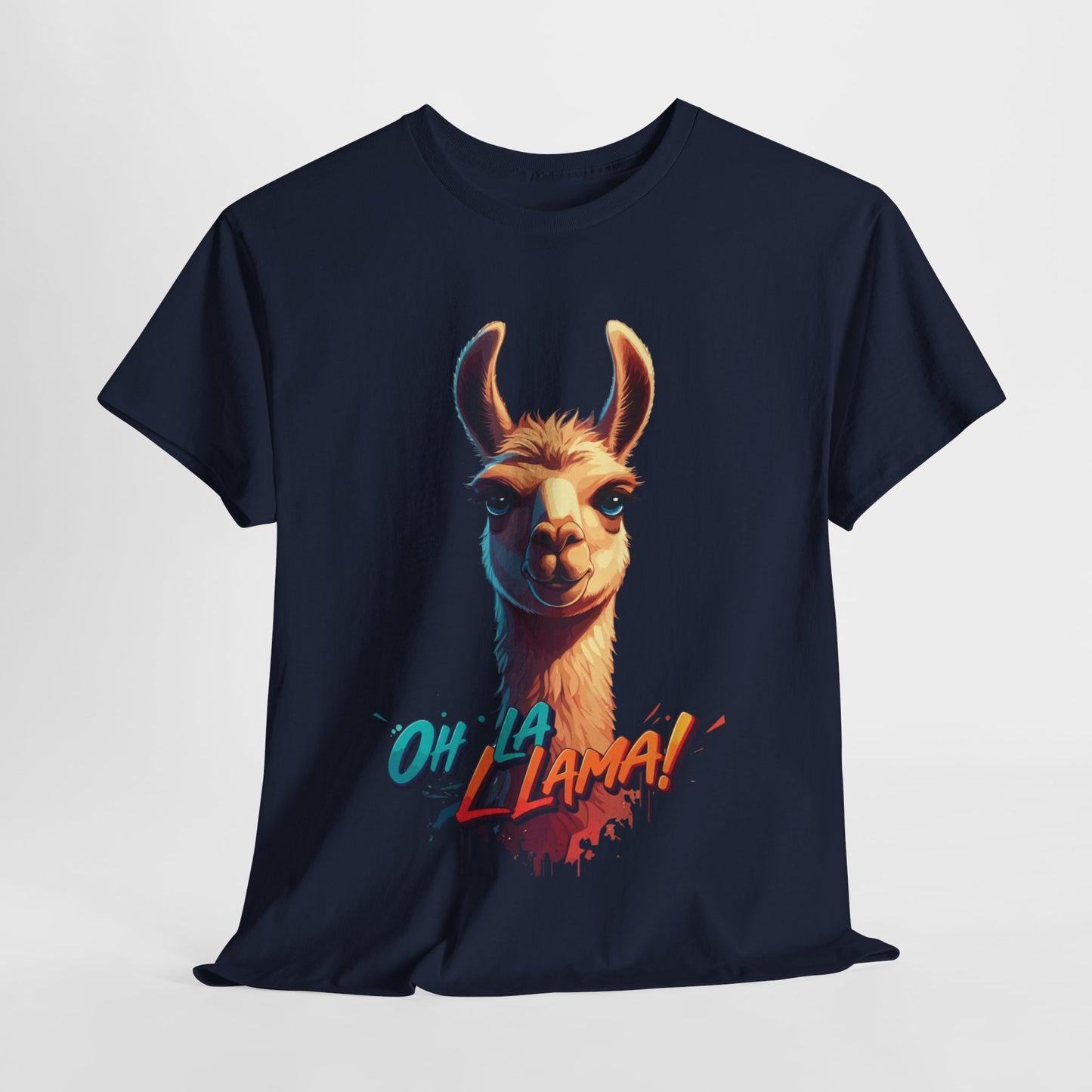 Oh la Llama Graphic Tee | Fun Llama T-Shirt, Cute Animal Lover Shirt, Llama Lover Gift, Quirky Party Tee, Trending Llama Fashion