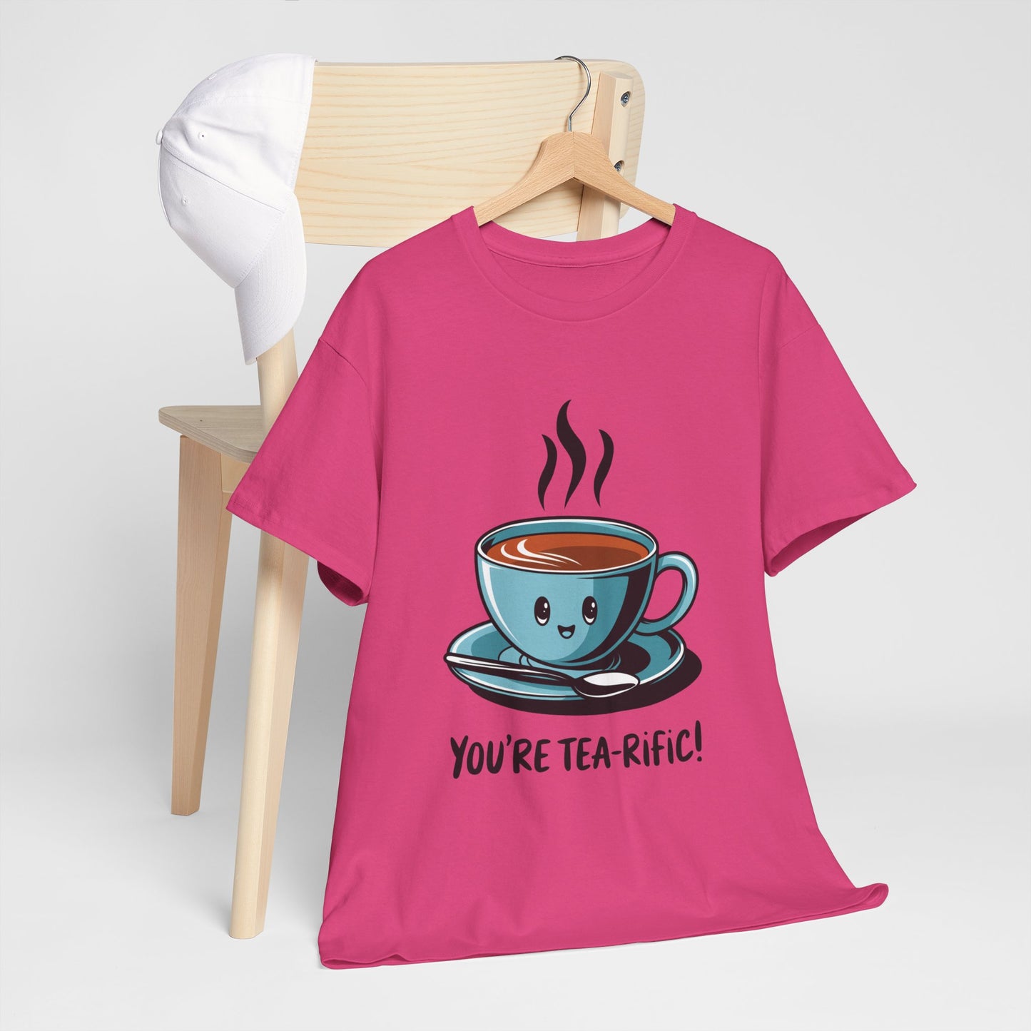 You’re Tea-Rific! Cute Tea Pun T-Shirt for Tea Lovers - Funny Gift, Kawaii Cup Graphic Tee - Unisex Soft Cotton Shirt