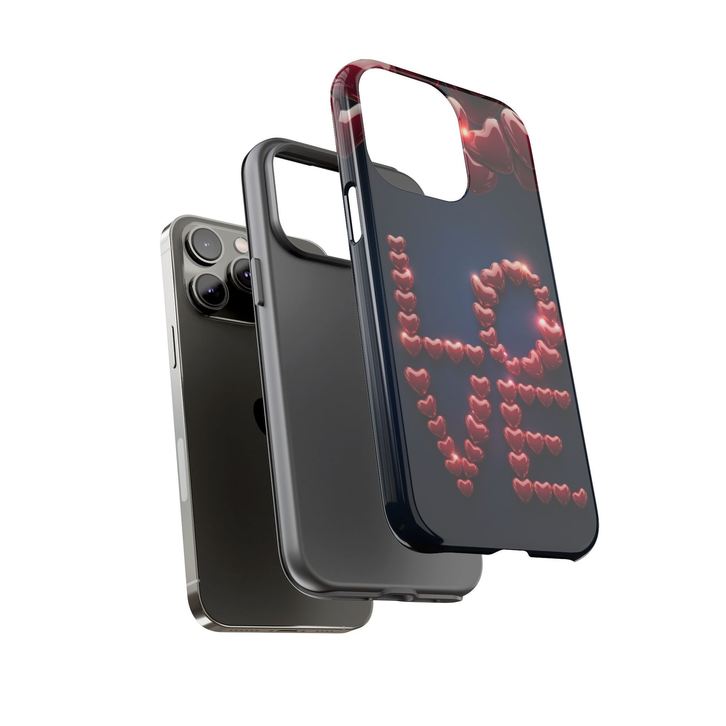 iPhone Case - Love Hearts Design