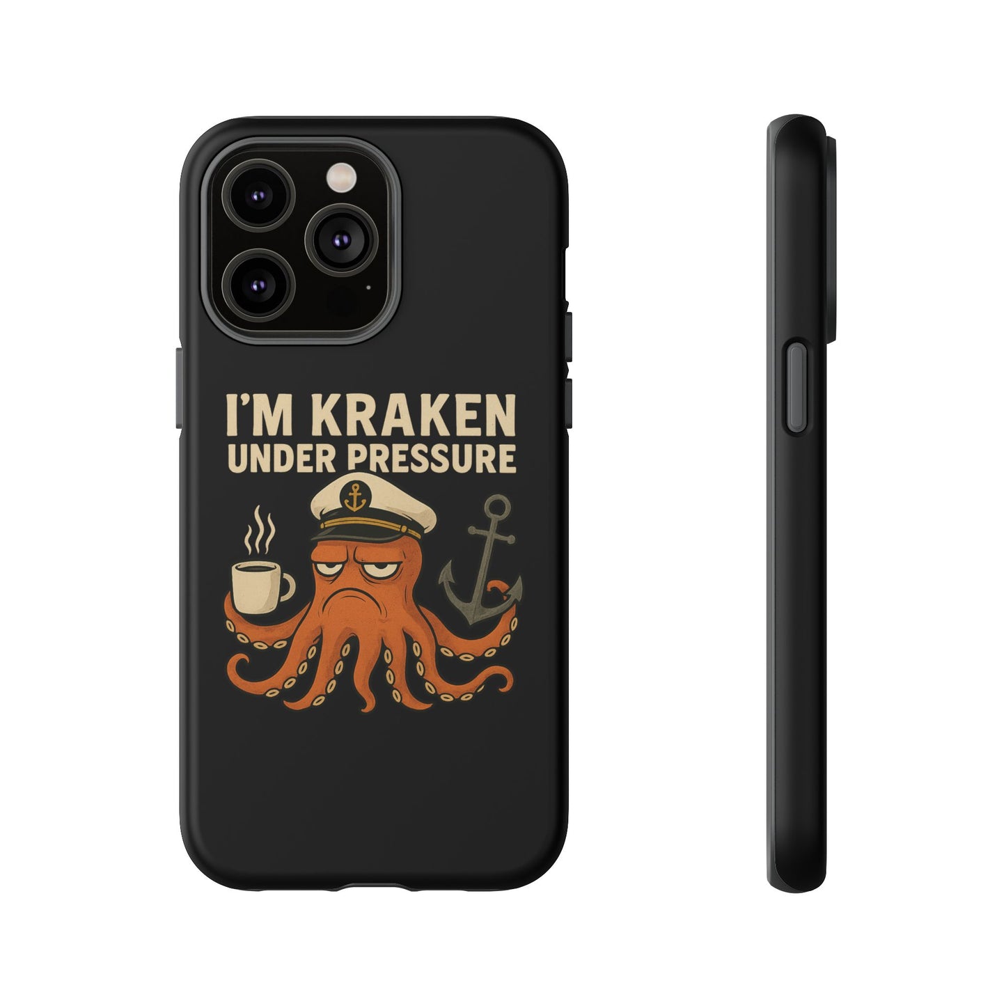 iPhone Case Stressed Octopus 'I'm Kraken Under Pressure' Nautical Phone Case Beach iPhone Case Ocean Themed Case