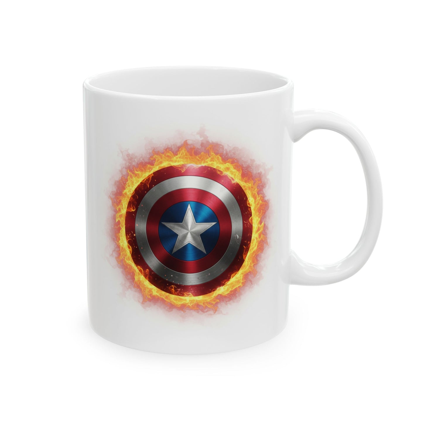 Captain America Shield Flame Mug