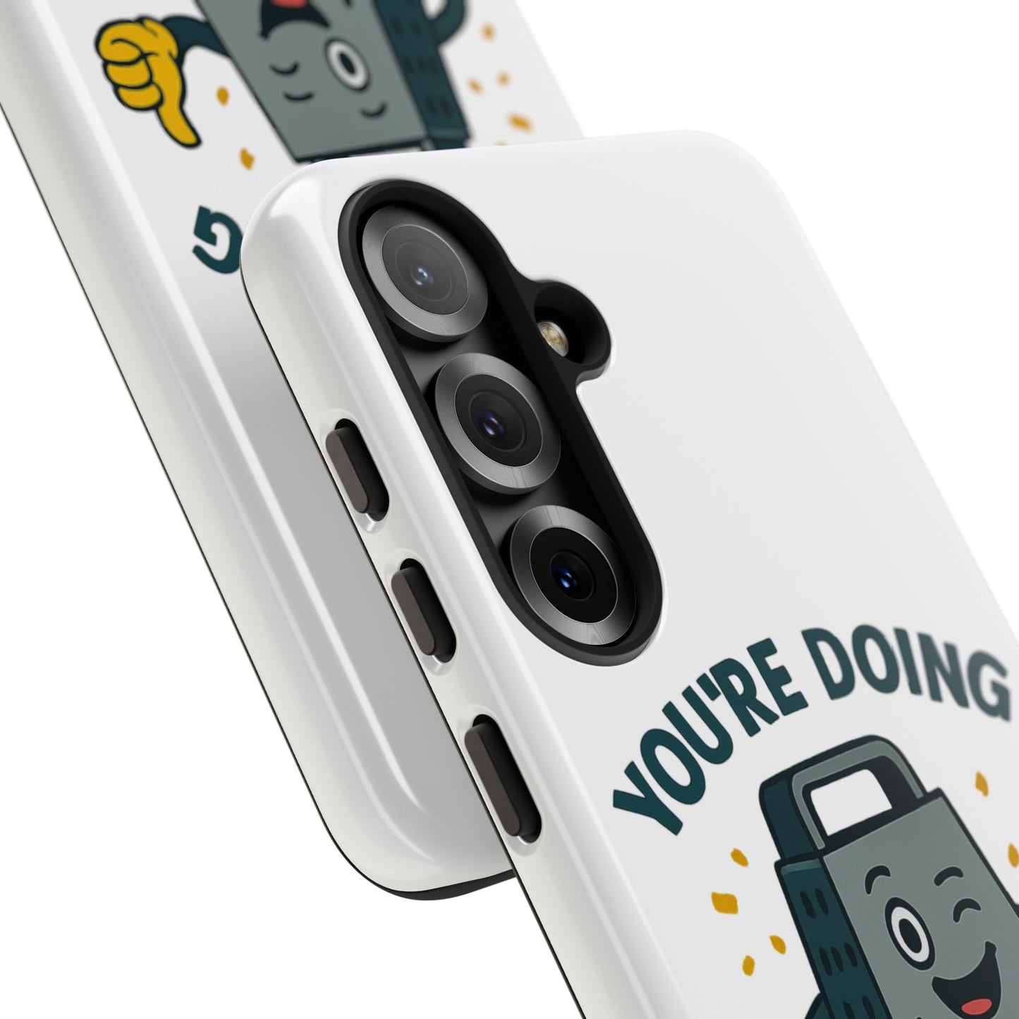 Samsung Tough Case - 'You're Doing Grate' Cheese Grater Design Phone Case for Chefs Foodie Accessory