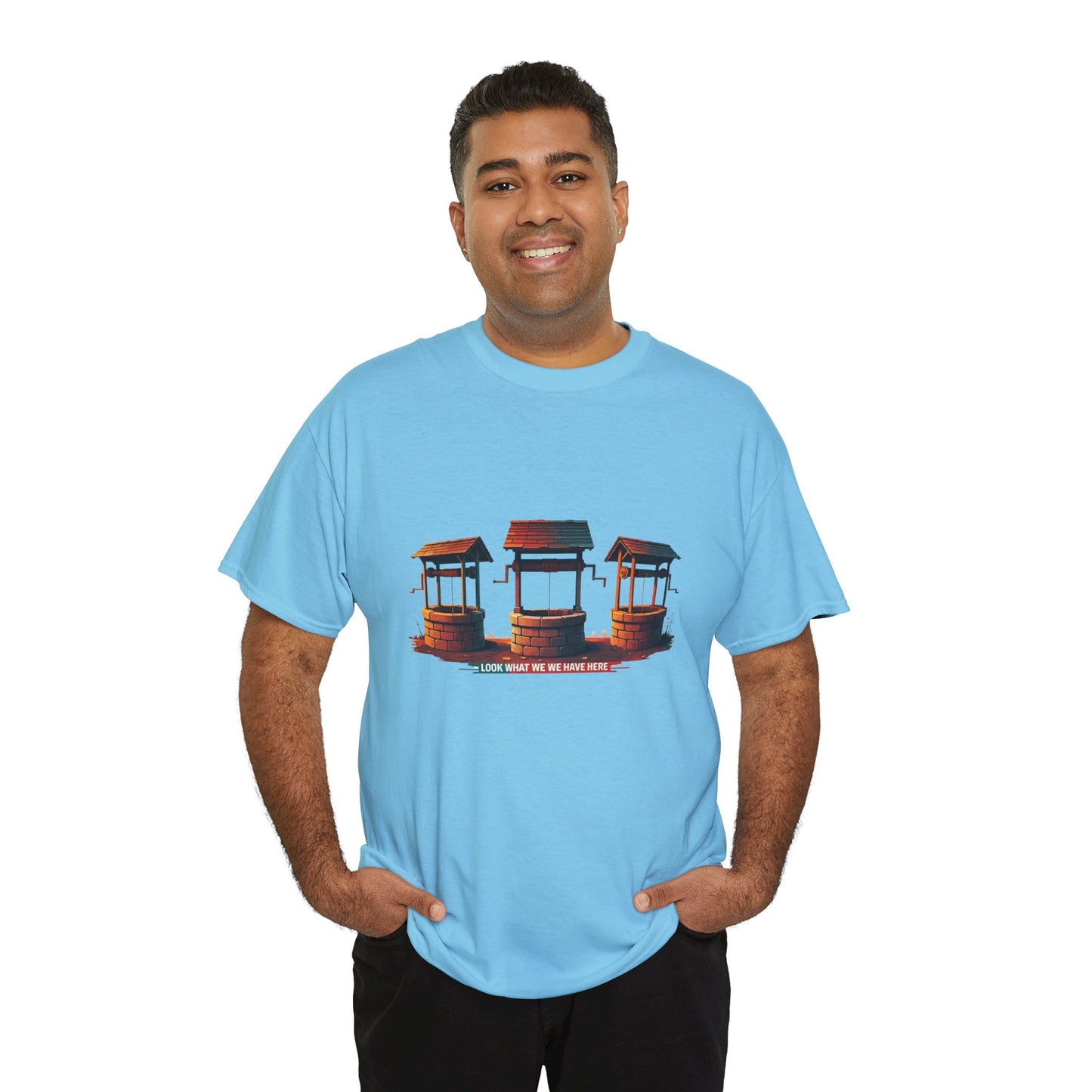 Funny “Well Well Well” T-Shirt • Pun Graphic Tee with Wishing Wells • Retro Vintage Humor Shirt • Gift for Pun Lovers & Joke Fans