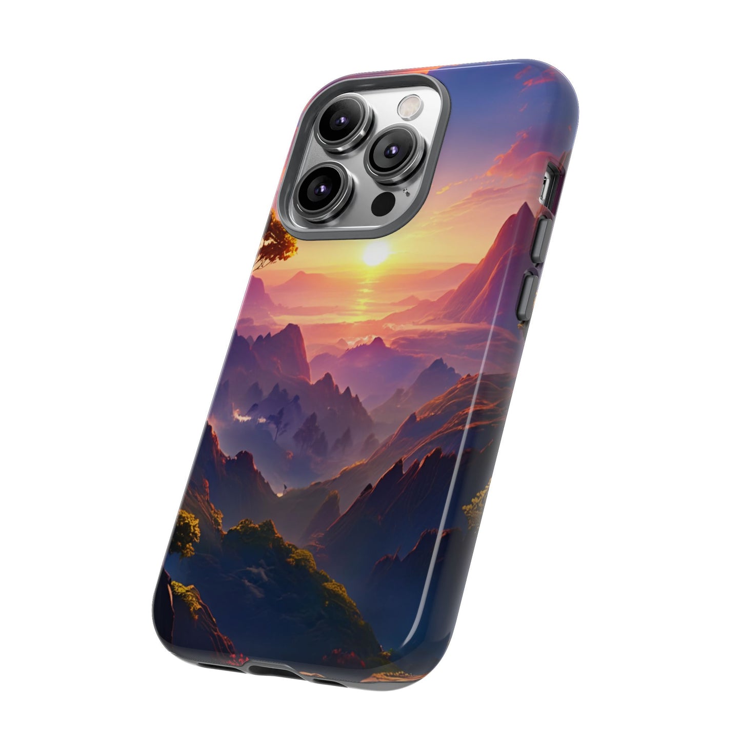 iPhone Tough Case - Artistic Sunset Landscape