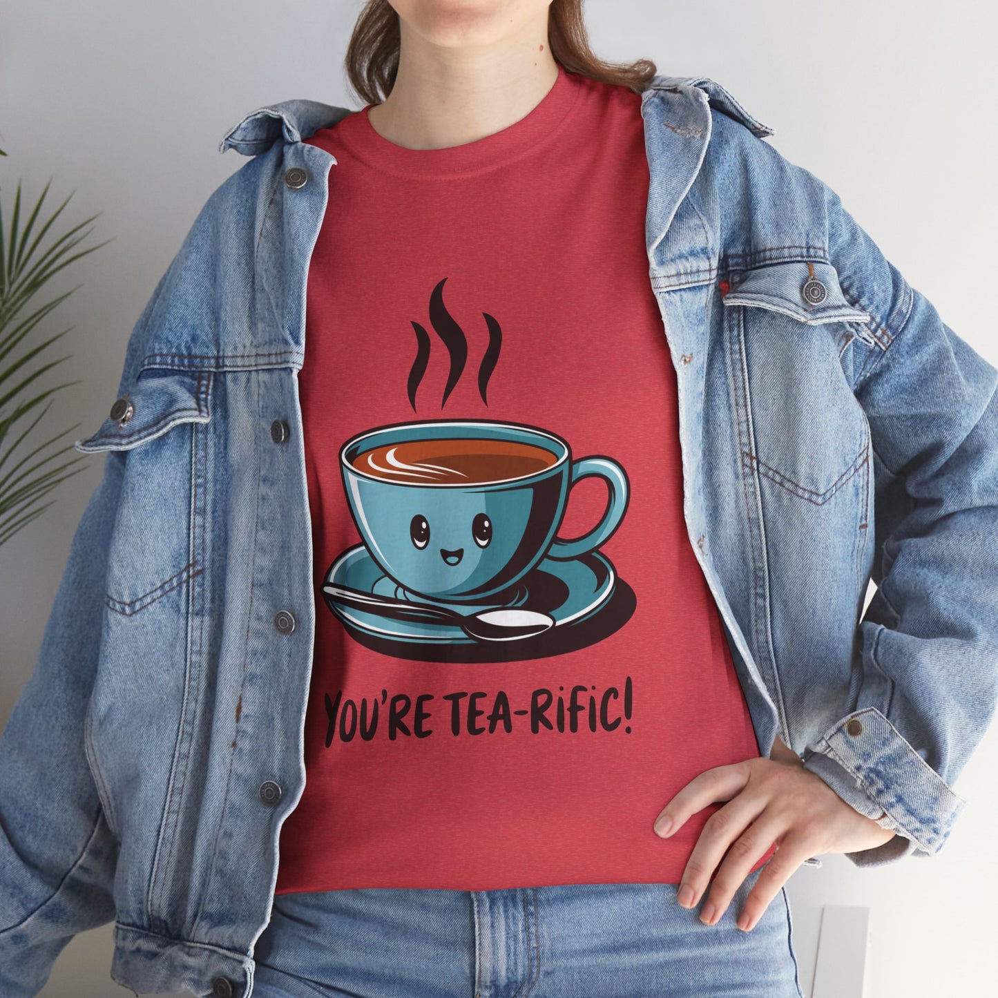 You’re Tea-Rific! Cute Tea Pun T-Shirt for Tea Lovers - Funny Gift, Kawaii Cup Graphic Tee - Unisex Soft Cotton Shirt