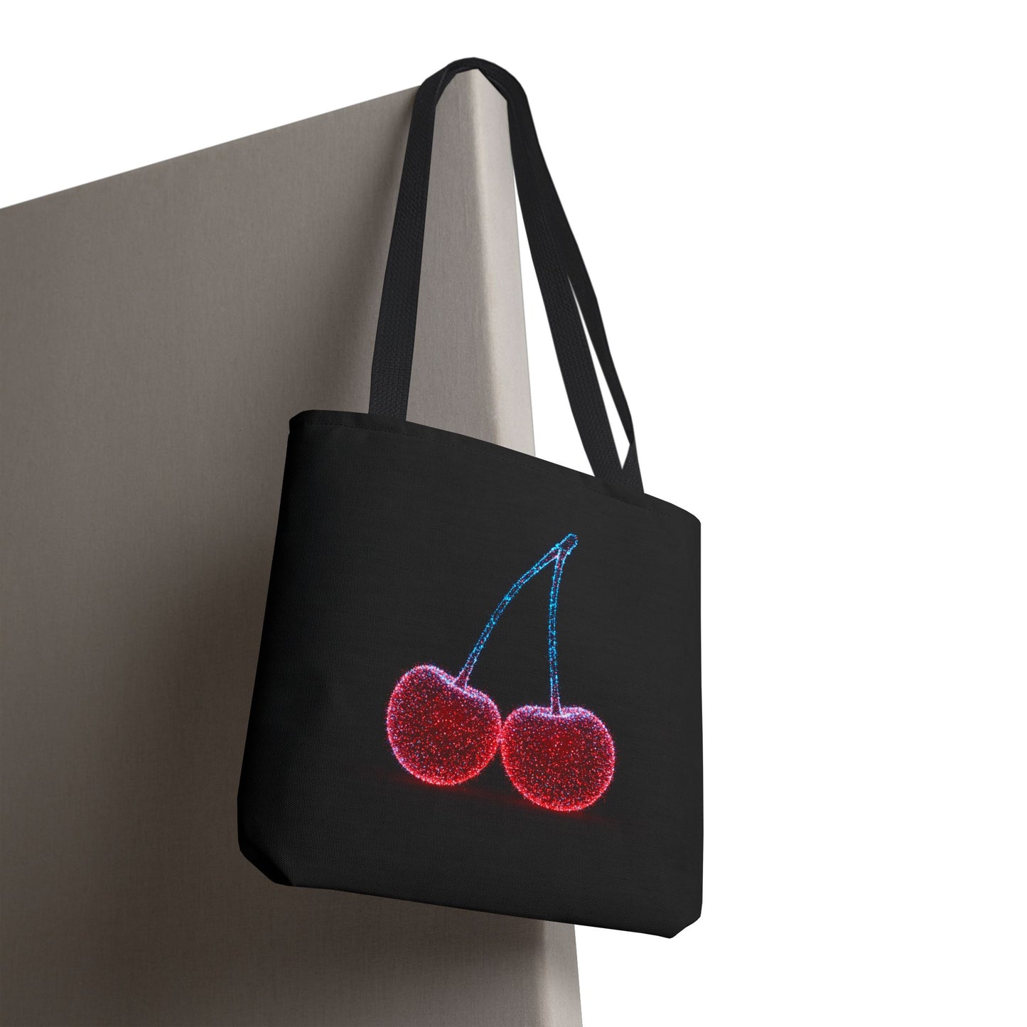 Sparkling Cherry Tote Bag Reusable Bag Shopping Bag Cherry Bag Reusable Tote