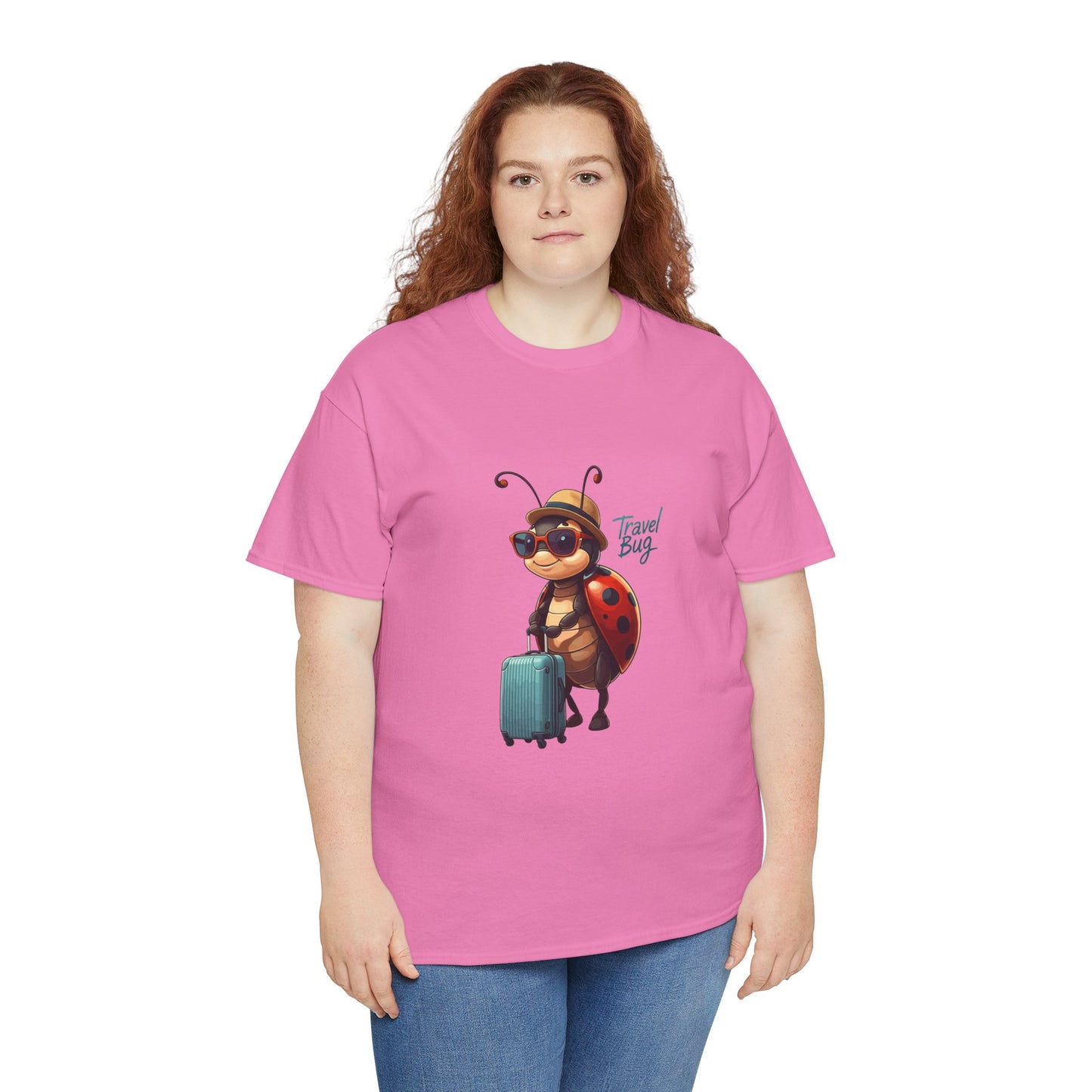 Travel Bug T-Shirt – Cute Ladybug Travel Tee | Funny Wanderlust Shirt for Travel Lovers | Unisex Graphic Tee Gift for Adventurers