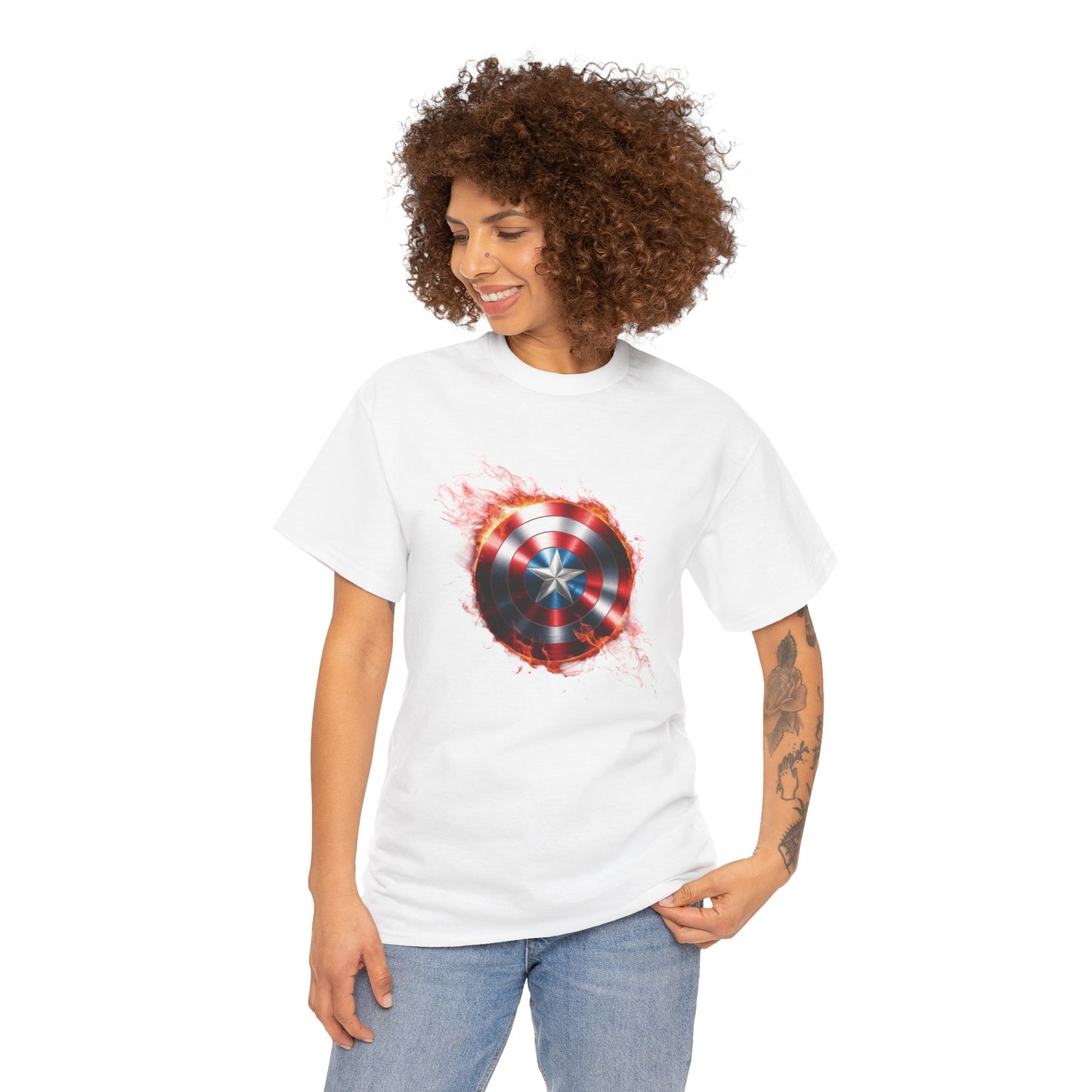 Captain America Flame Tee