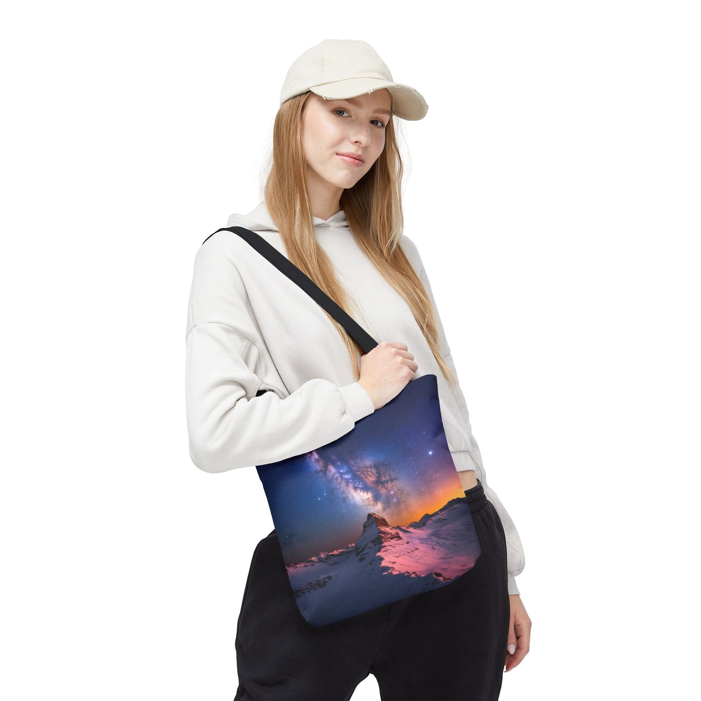 Stunning Mountain Galaxy Tote Bag - Nature Lover's Eco-Friendly Bag