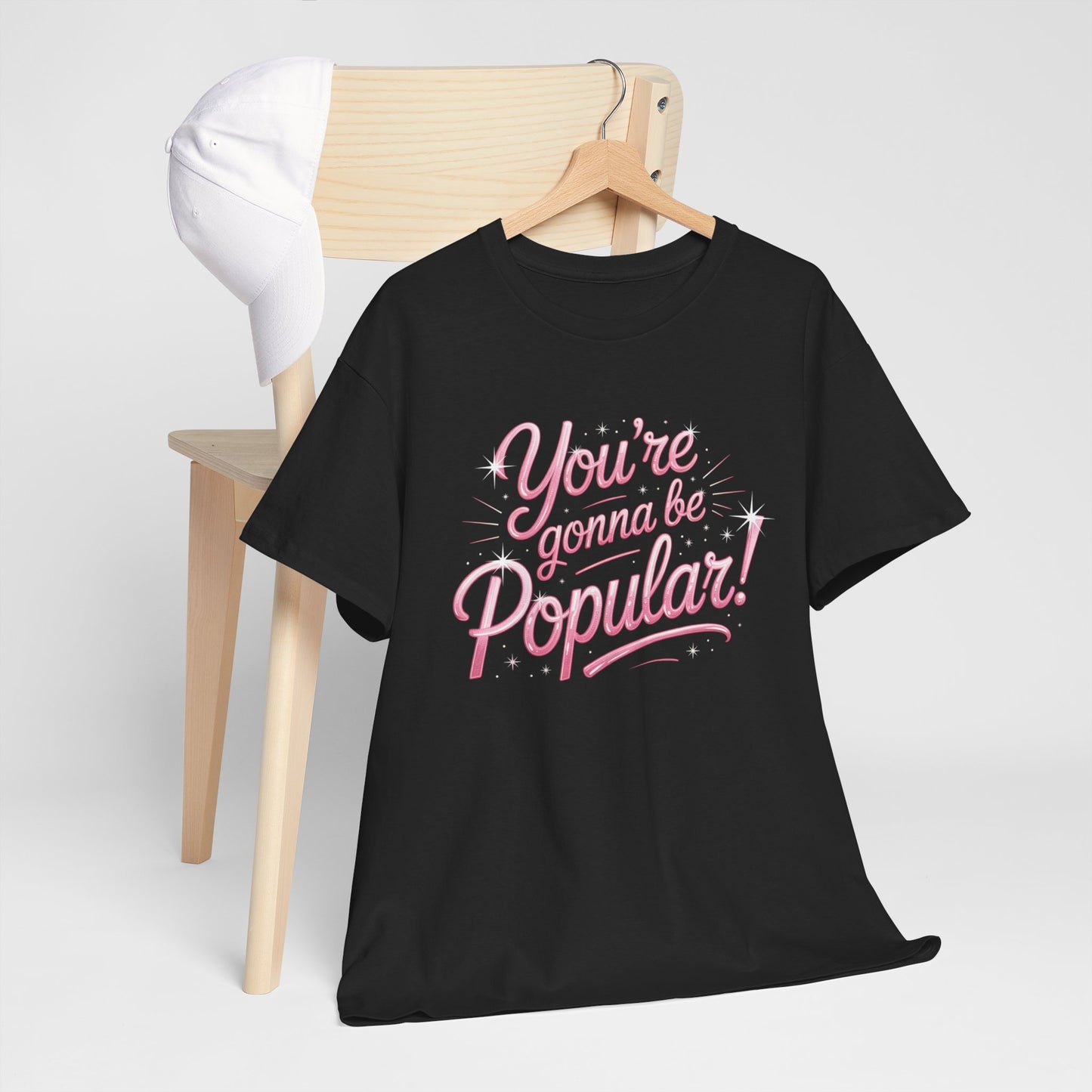 You’re Gonna Be Popular Wicked Musical Tee – Broadway Quote Shirt – Funny Retro Typography T-Shirt for Theatre Fans & Musical Lovers