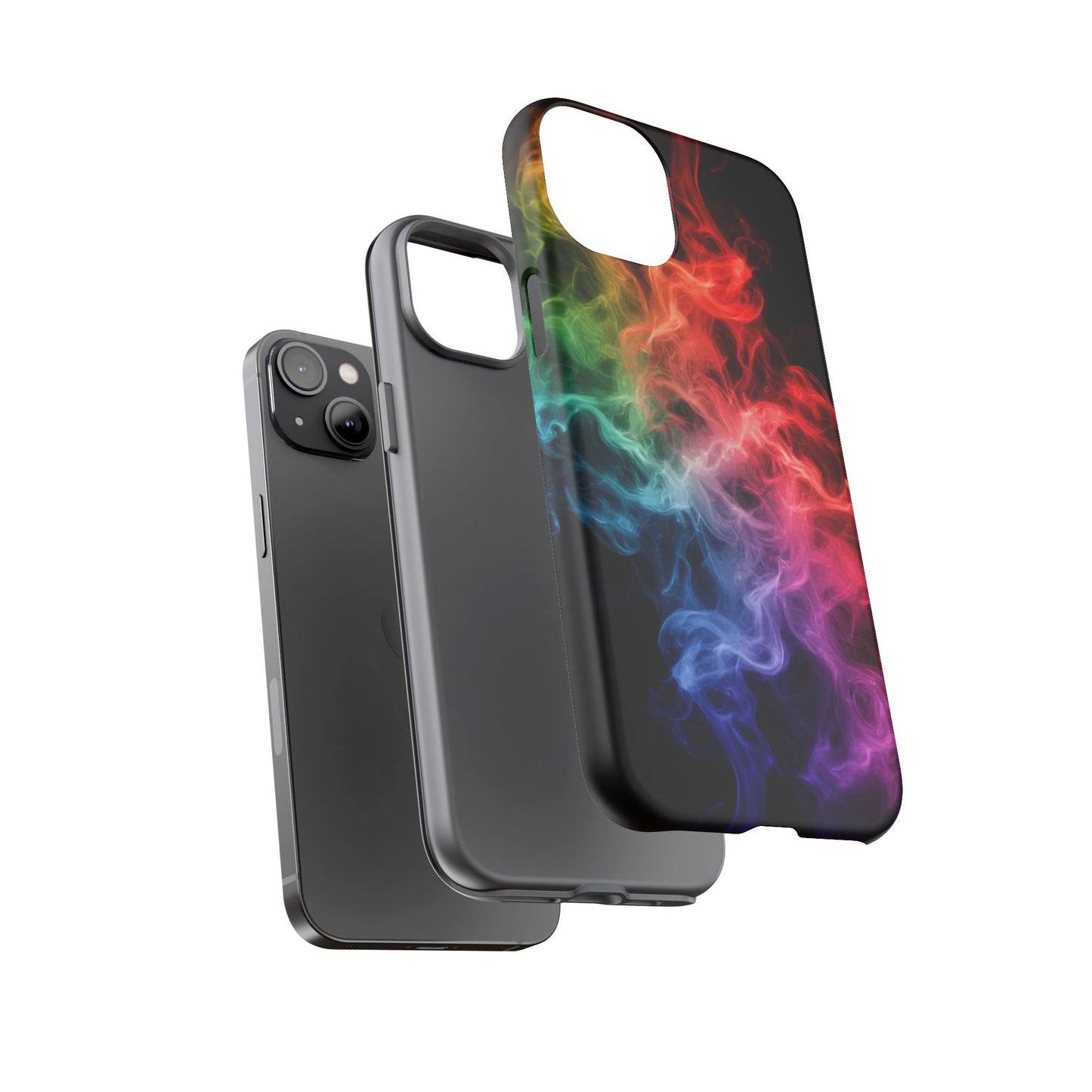 iPhone Case - Colorful Smoke Design