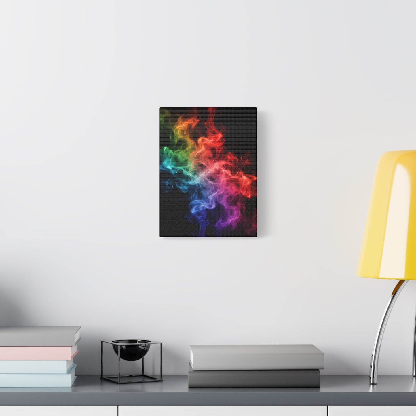 Canvas Wall Art Colorful Smoke Streak