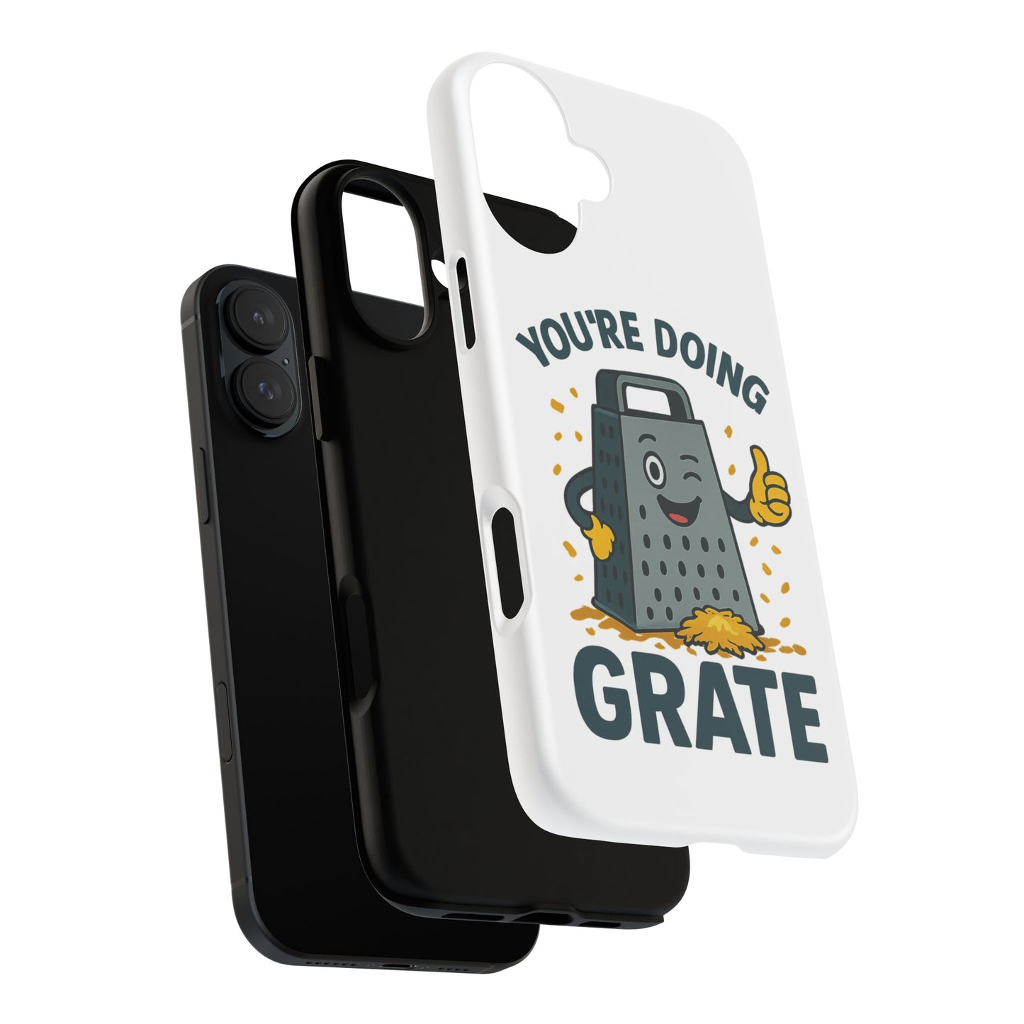 iPhone Case, You're Doing Grate Cheese Phone Case Funny iPhone Case Gift for Foodie Chef Case