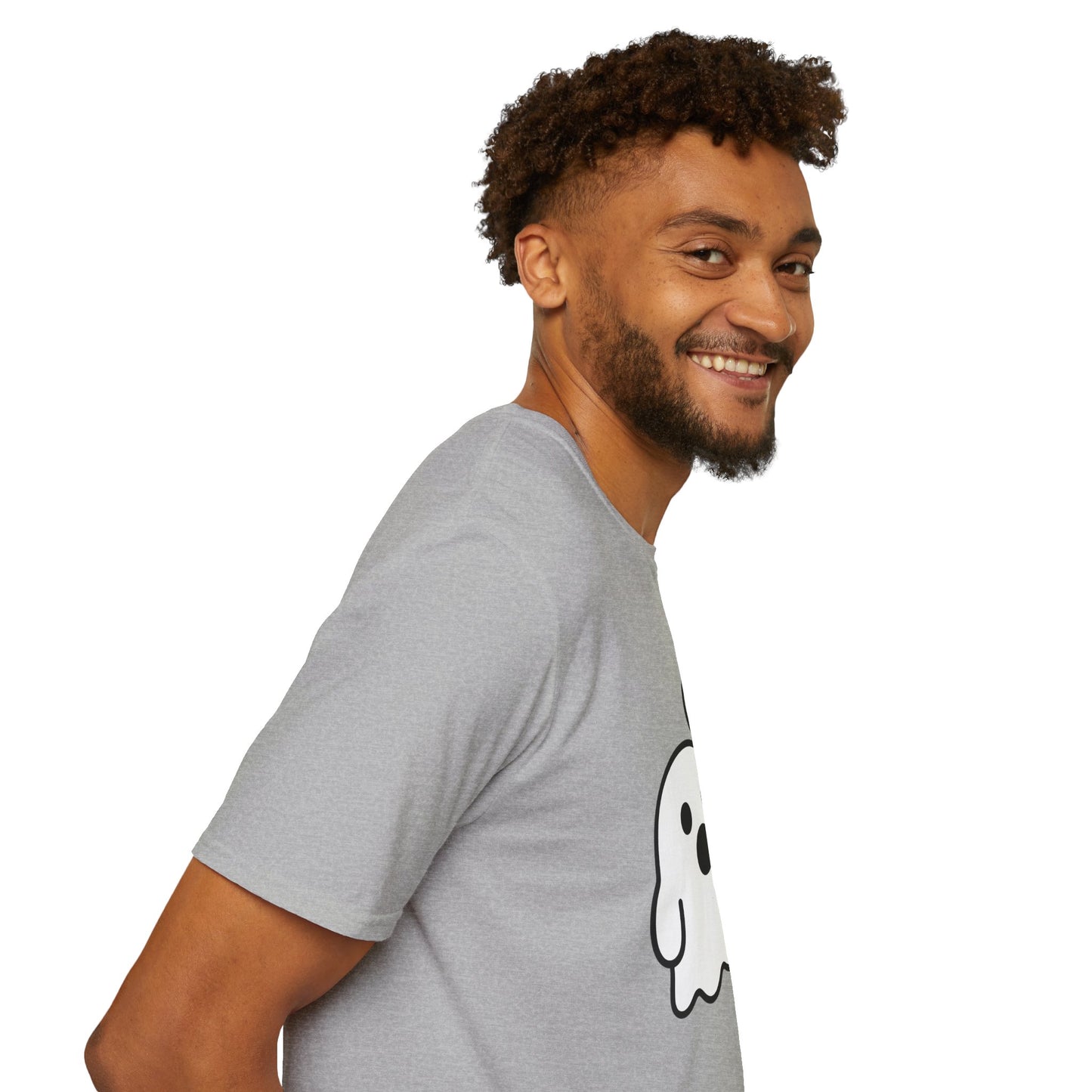 Cute Ghost Thumbs-Down 'Boo' Tee | Funny Halloween Play on Words Shirt | Spooky Season Ghost Tee | Fall Coquette Aesthetic Tee
