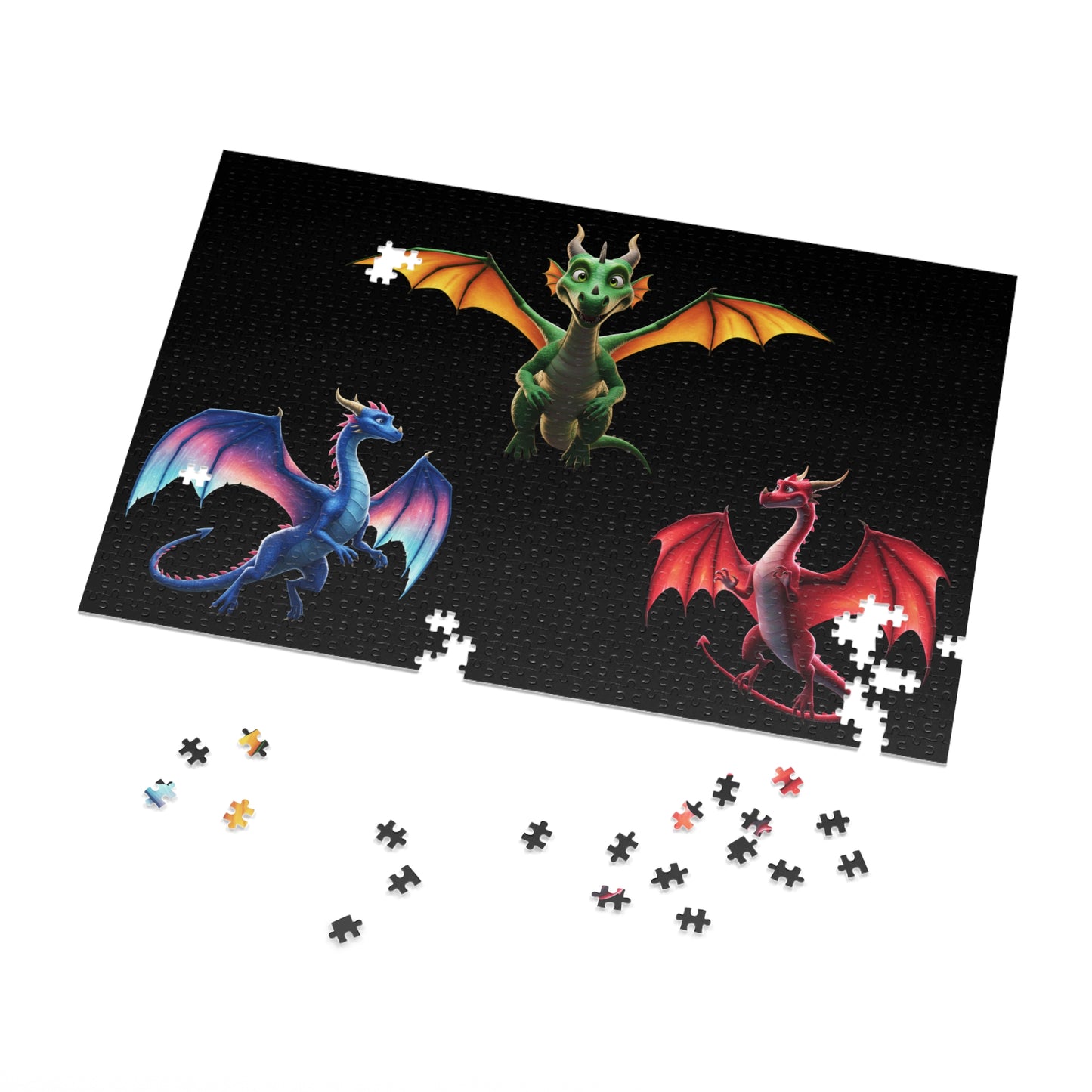 Fantasy Dragon Jigsaw Puzzle in Tin – 252‑2000pc Adult and Kids Puzzle, Family Game Night, Gift for Dragon Lovers, DandD Art Decor