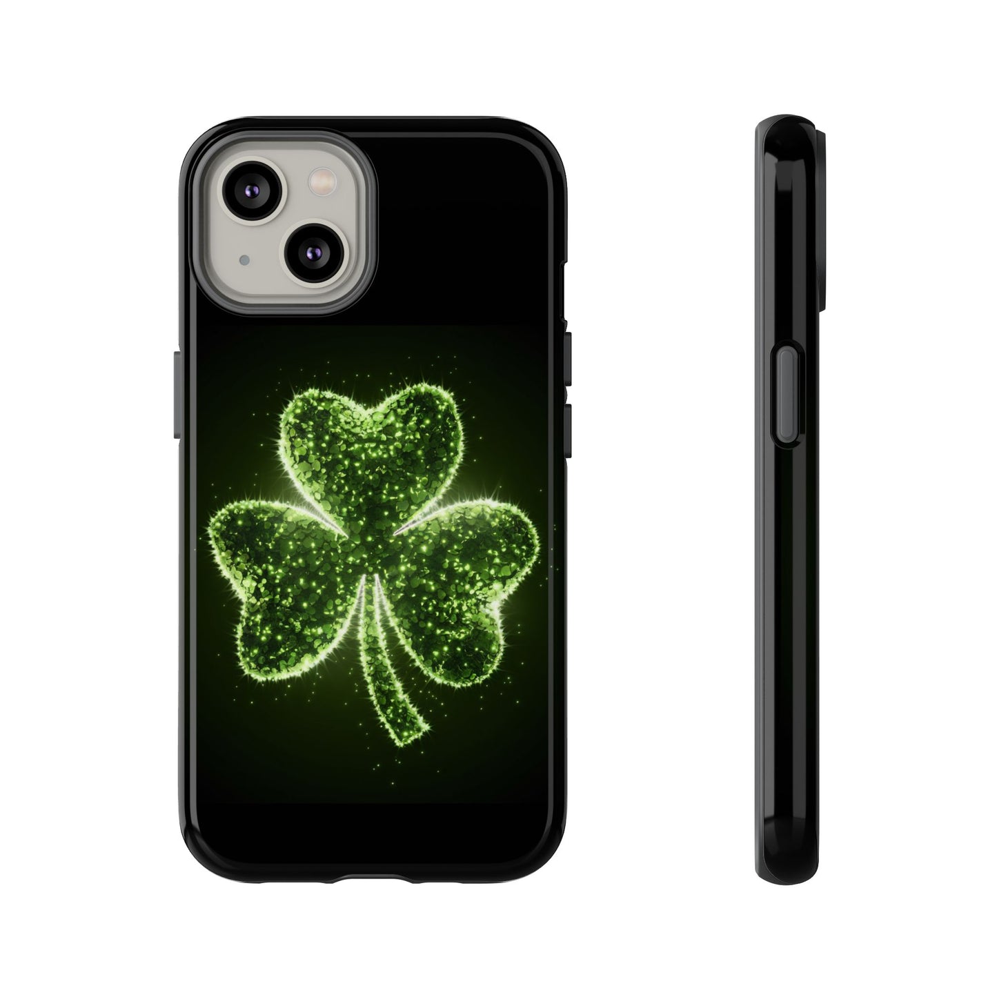 iPhone Tough Case - Shiny Shamrock Design