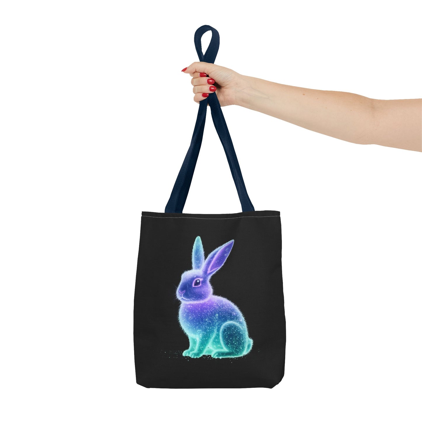 Bioluminescent Easter Bunny Tote Bag Easter Bag Easter Tote Reusable Shopping Bag