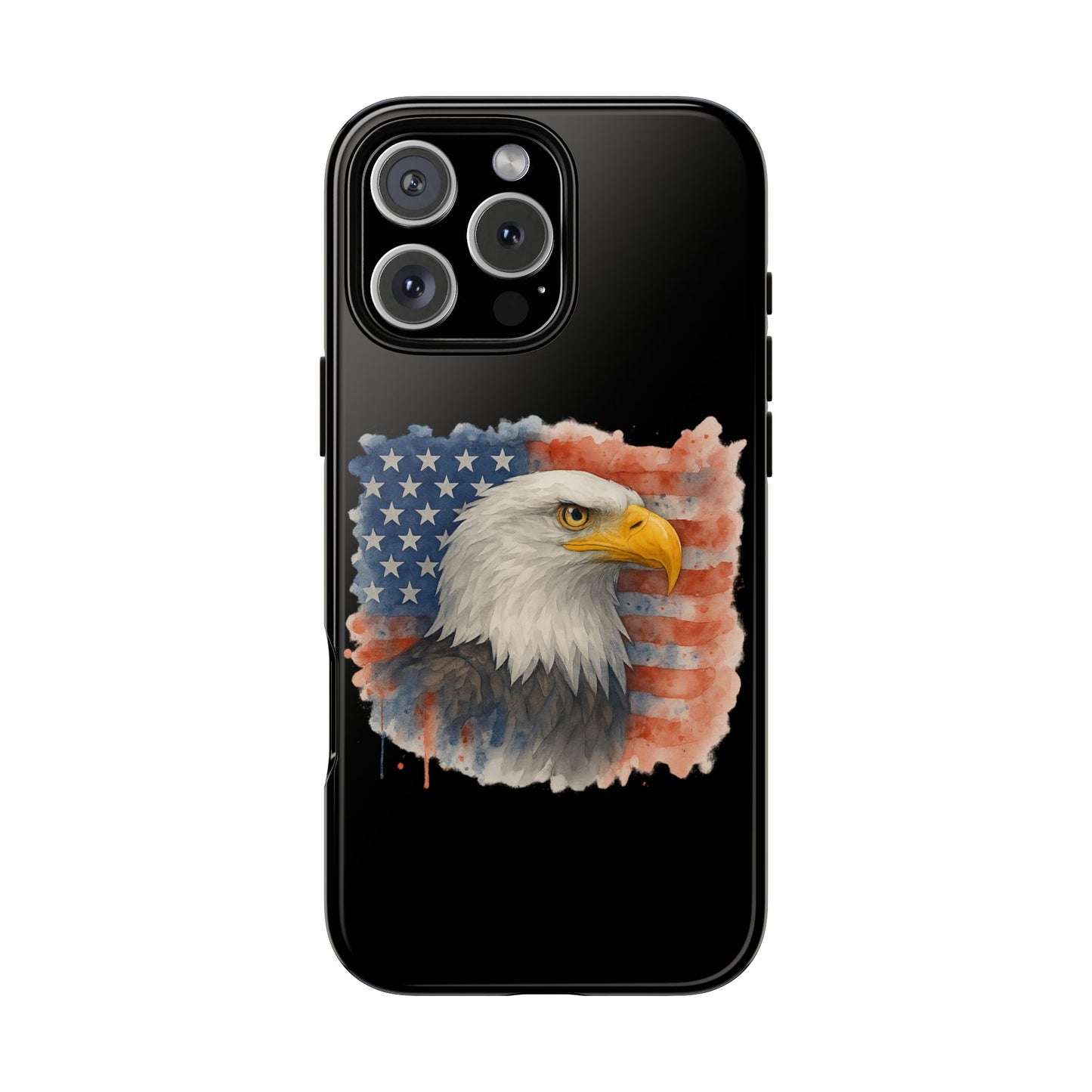 Patriotic Eagle Phone Case for iPhone - Tough Cases with American Flag Design 4th of July Case Memorial Day Veteran's Day