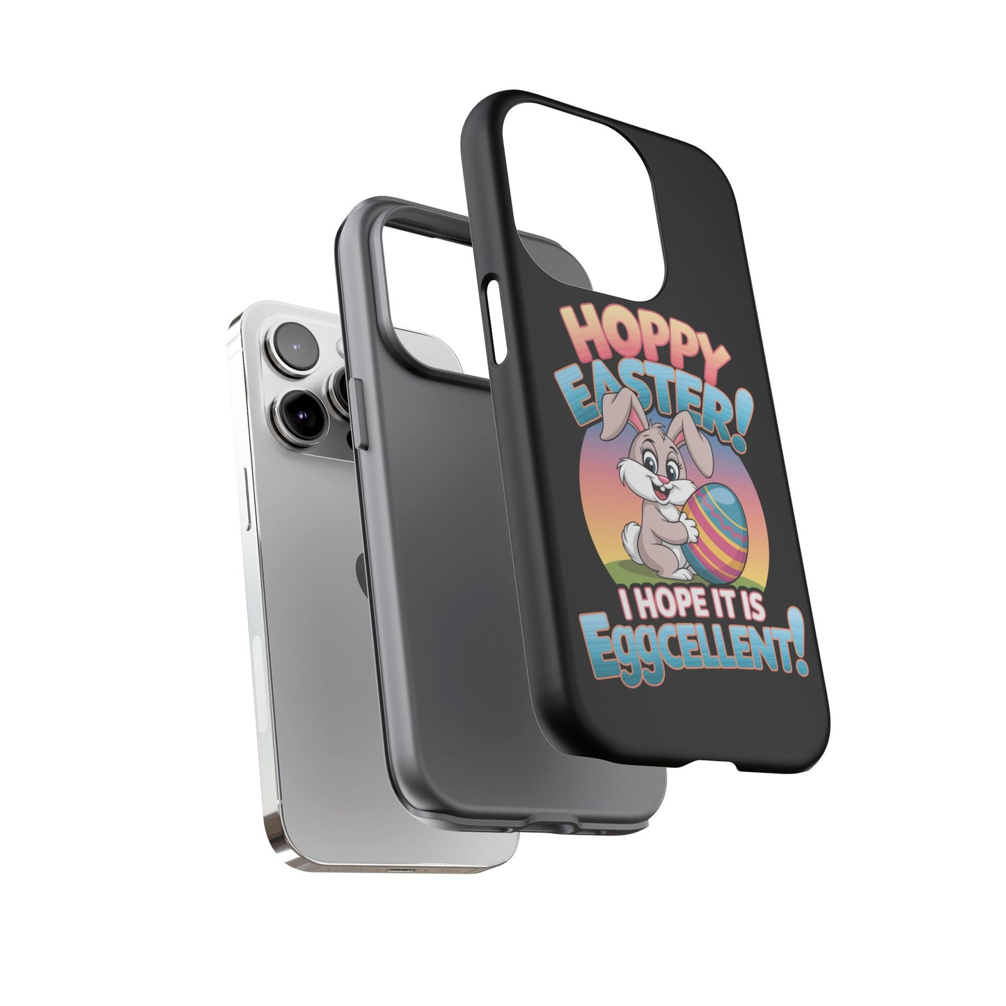 iPhone Case Easter Bunny 'Hoppy Easter I Hope it is Eggcellent' Easter Phone Case Easter Bunny