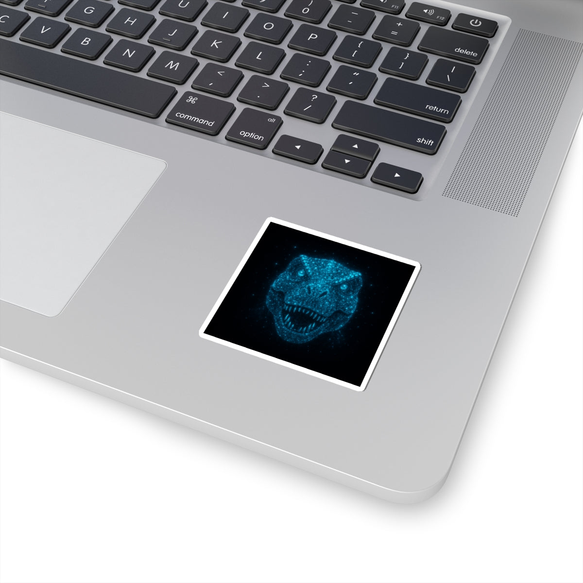 Galaxy Bioluminescent Dinosaur Sticker - Cosmic T-Rex Vinyl Decal - Starry Dino Laptop Sticker Non-Glow - Space Aesthetic Gift