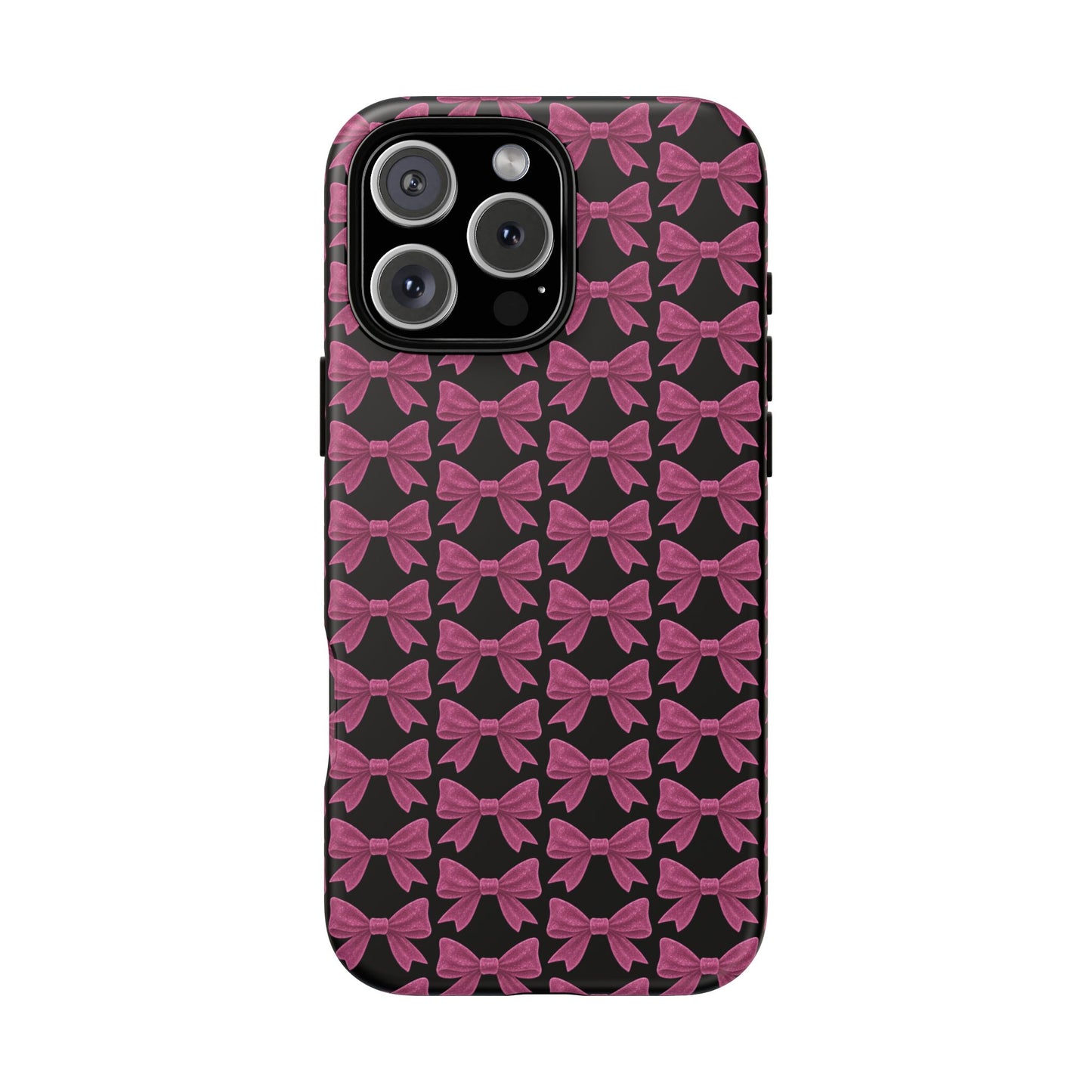 Pink Bow iPhone Case Coquette Aesthetic Phone Cover Glossy Y2K Girly Case Soft Girl Tech Accessory Cute iPhone Gift for Her