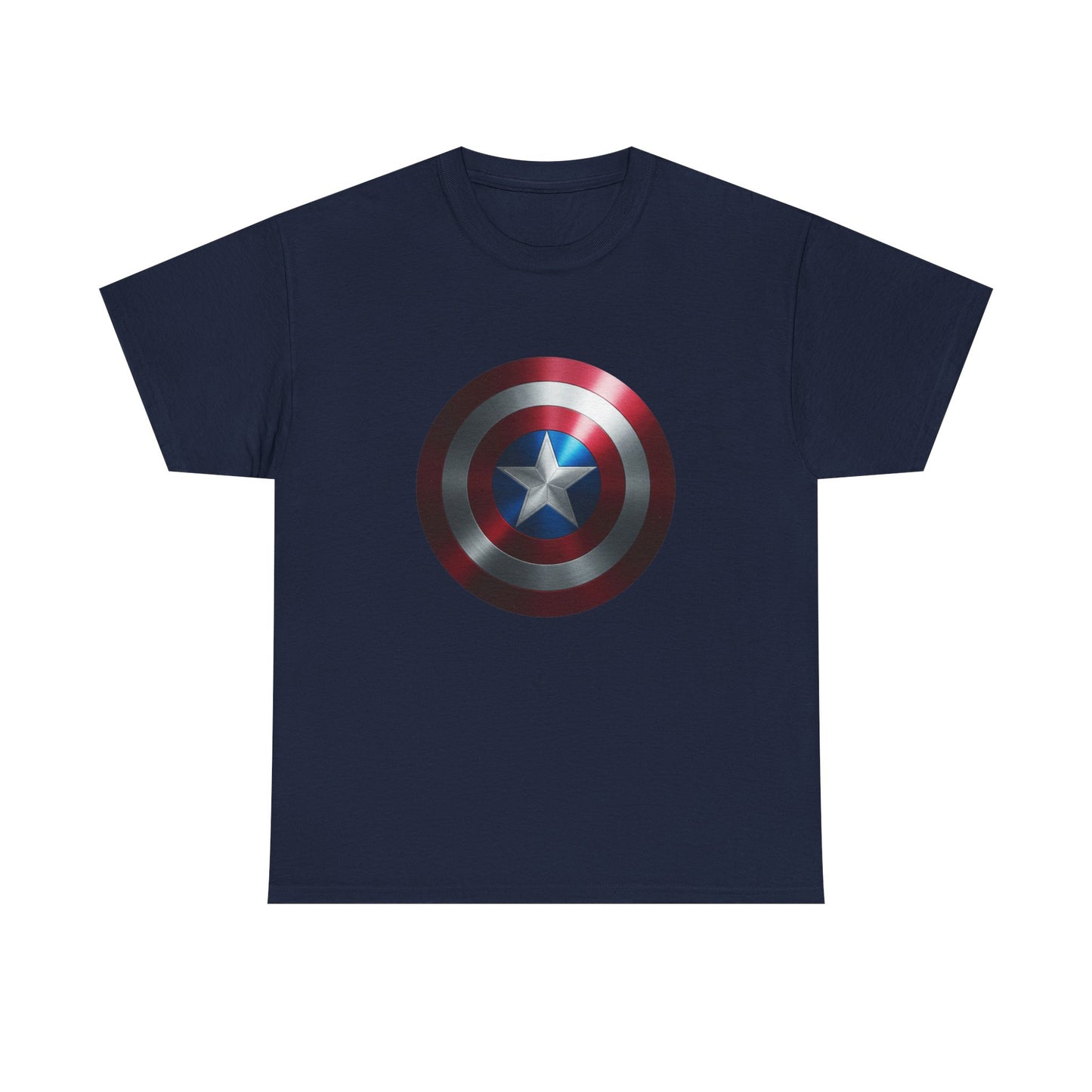 Patriotic Hero Shield Shirt – Star Emblem Graphic Tee – Super Soldier Gift – Comic Inspired Unisex Shirt – Cosplay Convention Top