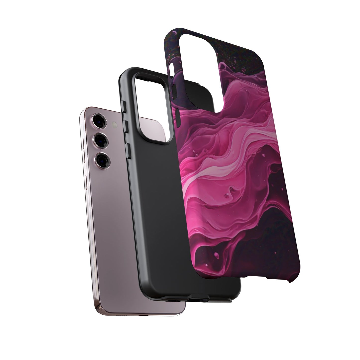 Samsung Galaxy Pink Paint Splash phone cover