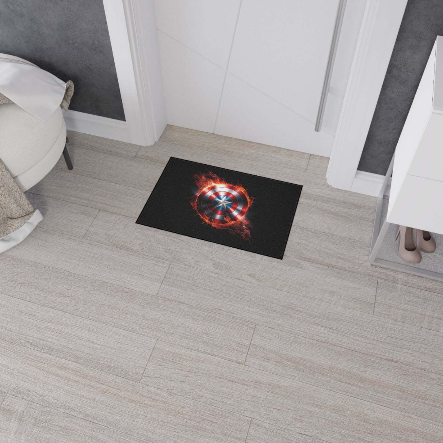 Captain's Shield Heavy Duty Floor Mat - Durable and Stylish for Home and Office