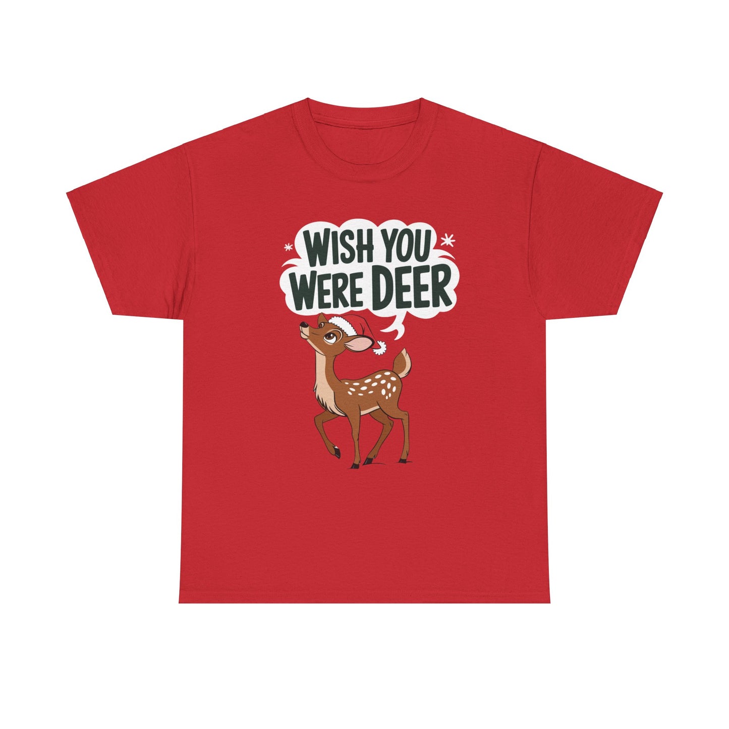 Deer Pun T-Shirt, Wish You Were Deer Tee, Animal Lover Gift, Nature Graphic Shirt, Funny Wildlife Top