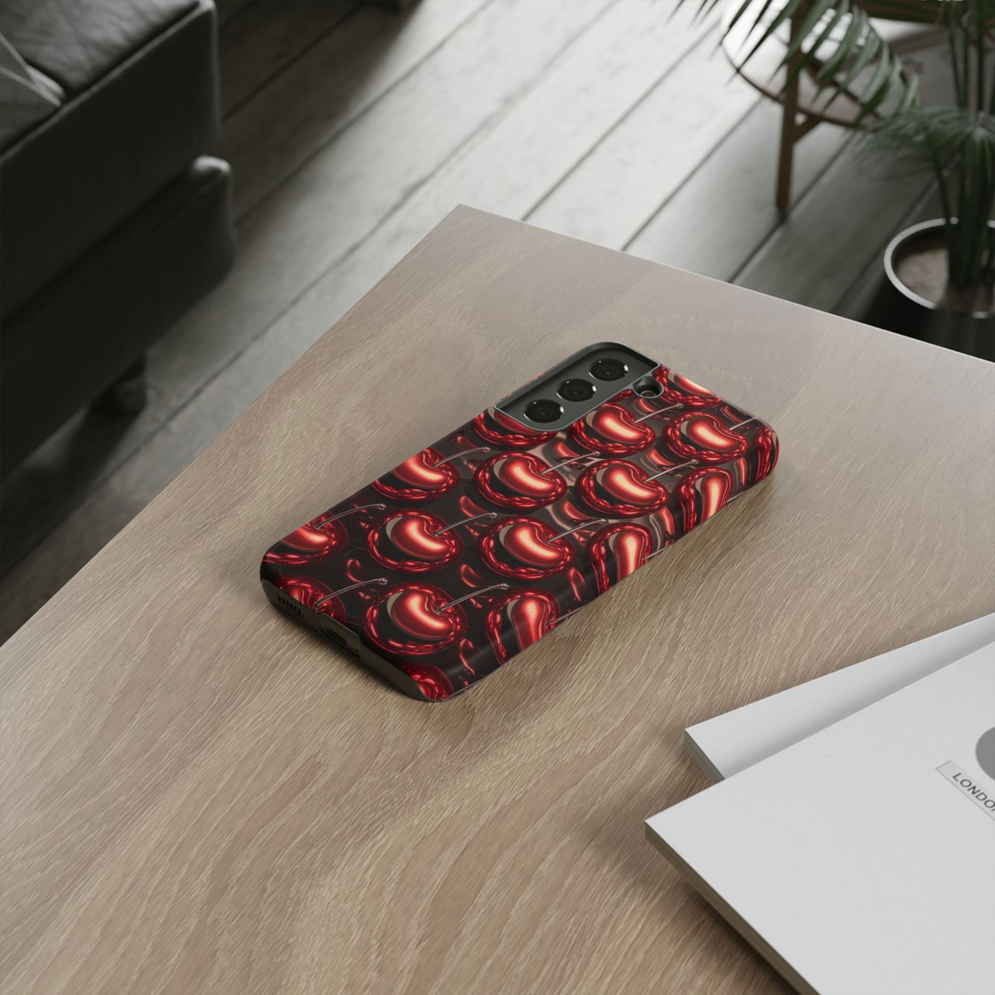 Phone Case - Shiny Cherries Design for Samsung Galaxy
