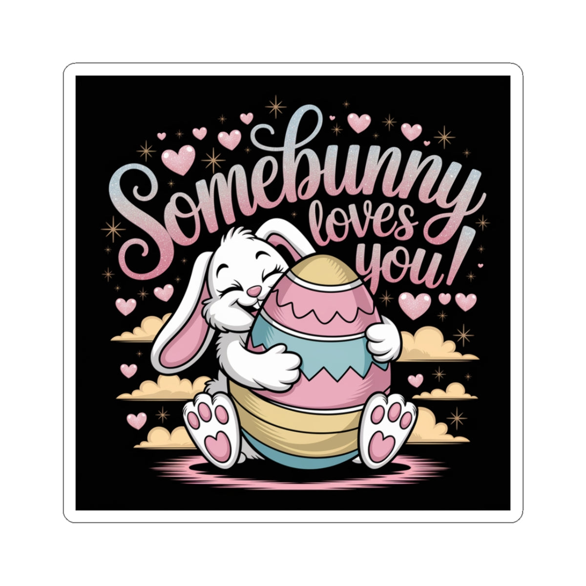 Stickers - Somebunny Loves You - Easter Bunny Design