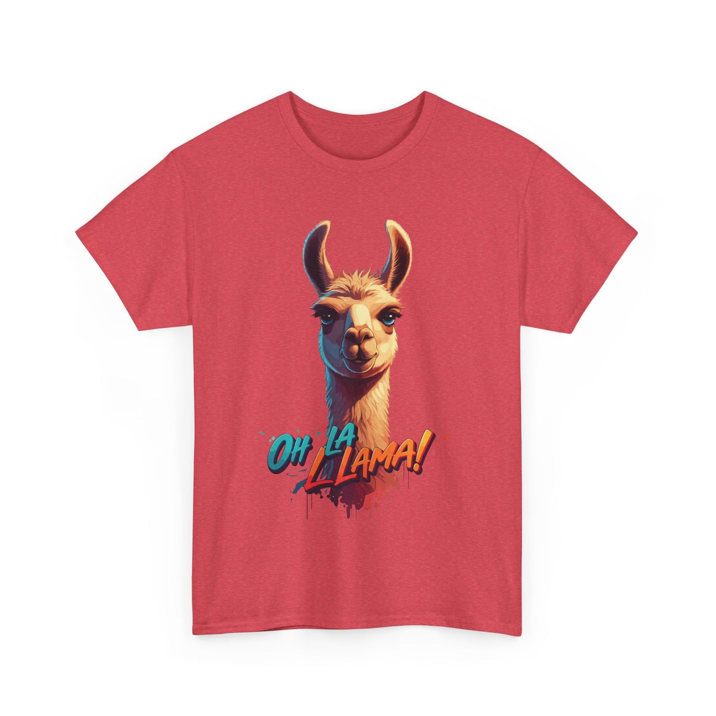 Oh la Llama Graphic Tee | Fun Llama T-Shirt, Cute Animal Lover Shirt, Llama Lover Gift, Quirky Party Tee, Trending Llama Fashion