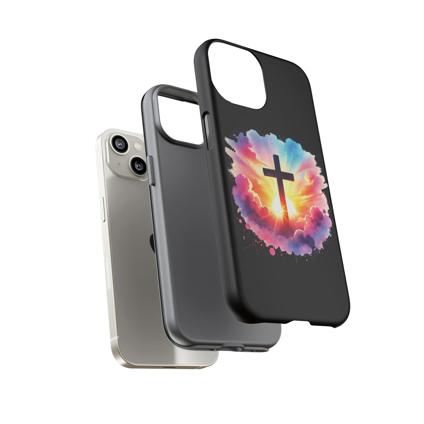 Inspirational Cross iPhone Case Christian Phone Case Easter iPhone Case Faith Based Case Easter iPhone Case