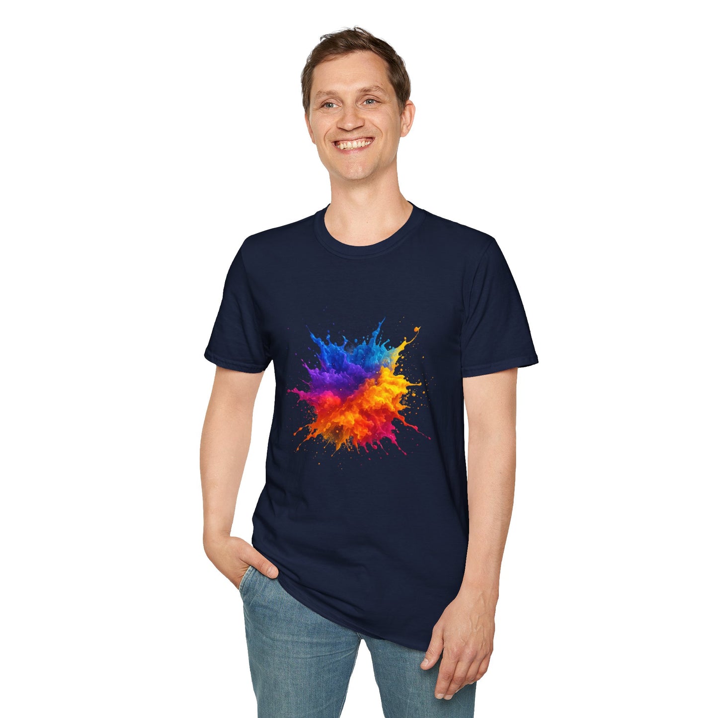 Color Burst Paint Splash Shirt – Vibrant Abstract Art Tee for Creatives & Color Lovers Colorful Apparel