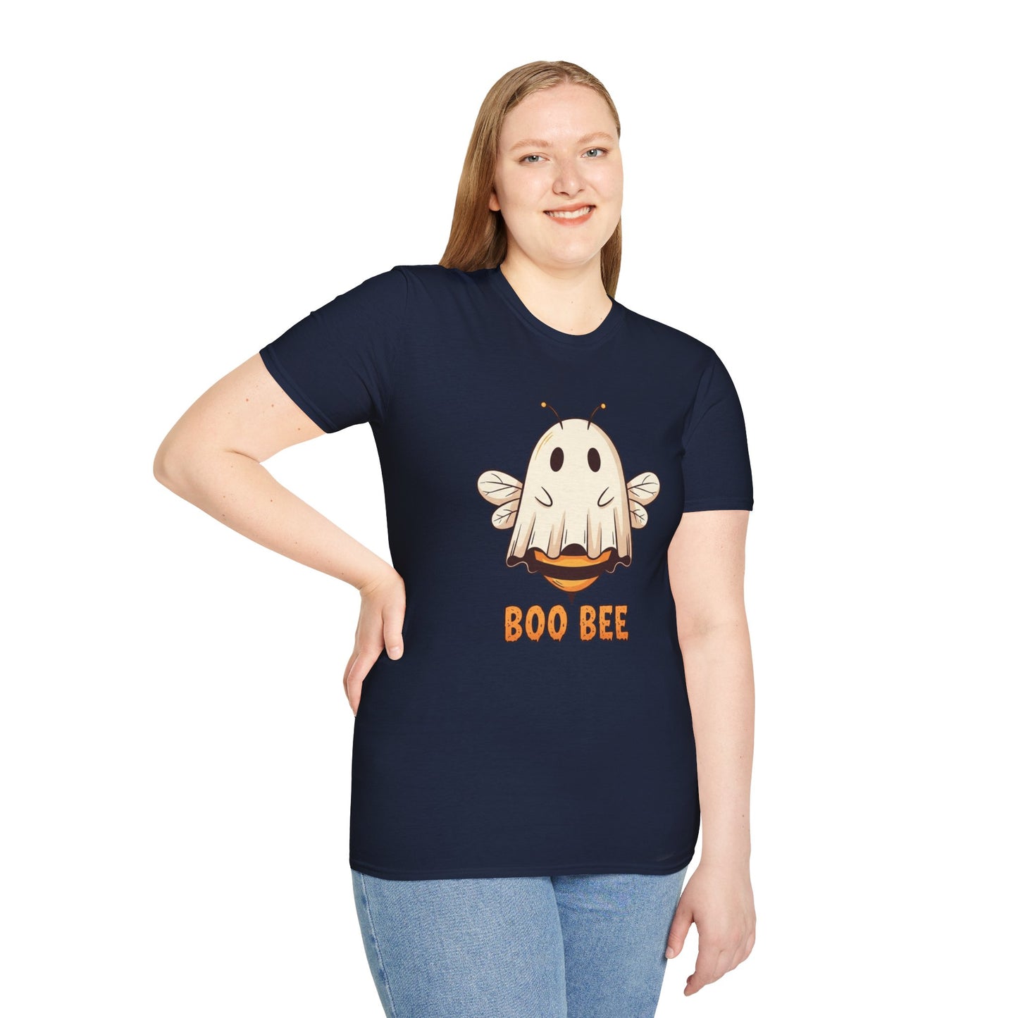 Funny Boo Bee Halloween Shirt – Cute Ghost Bee Costume Tee, Spooky Season Pun Shirt, Bee Lover Gift, Fall T-Shirt, Unisex Sizes