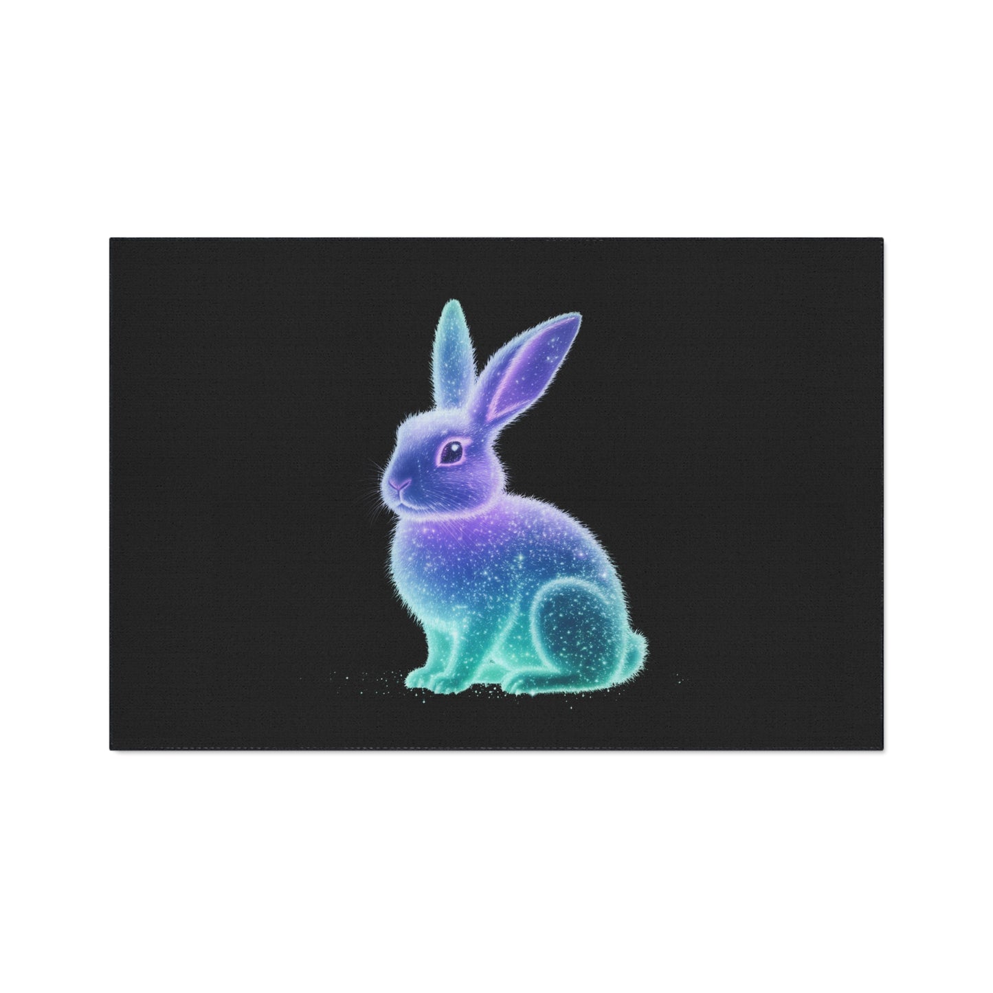 Floor Mat Bioluminescent Easter Bunny Welcome Mat Bunny Door Mat