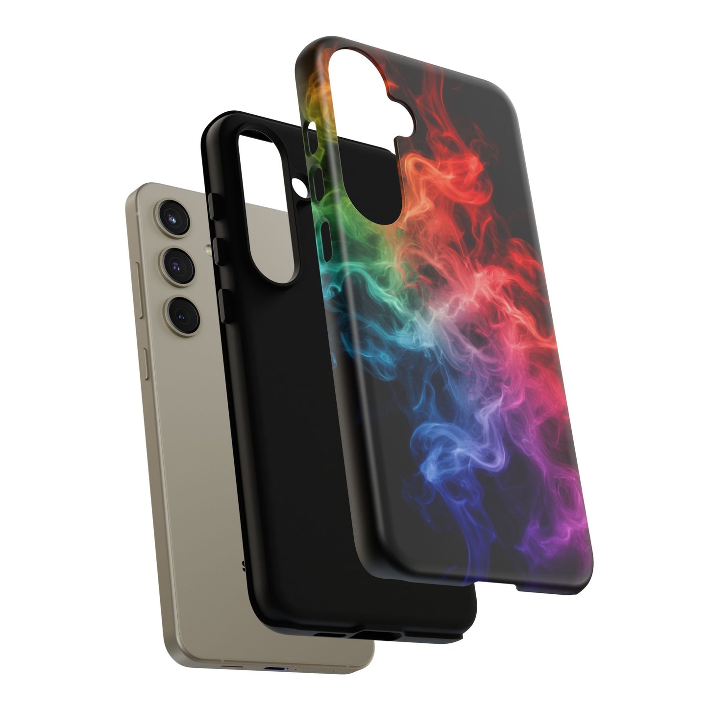 Samsung Galaxy Tough Case with Colorful Smoke Design