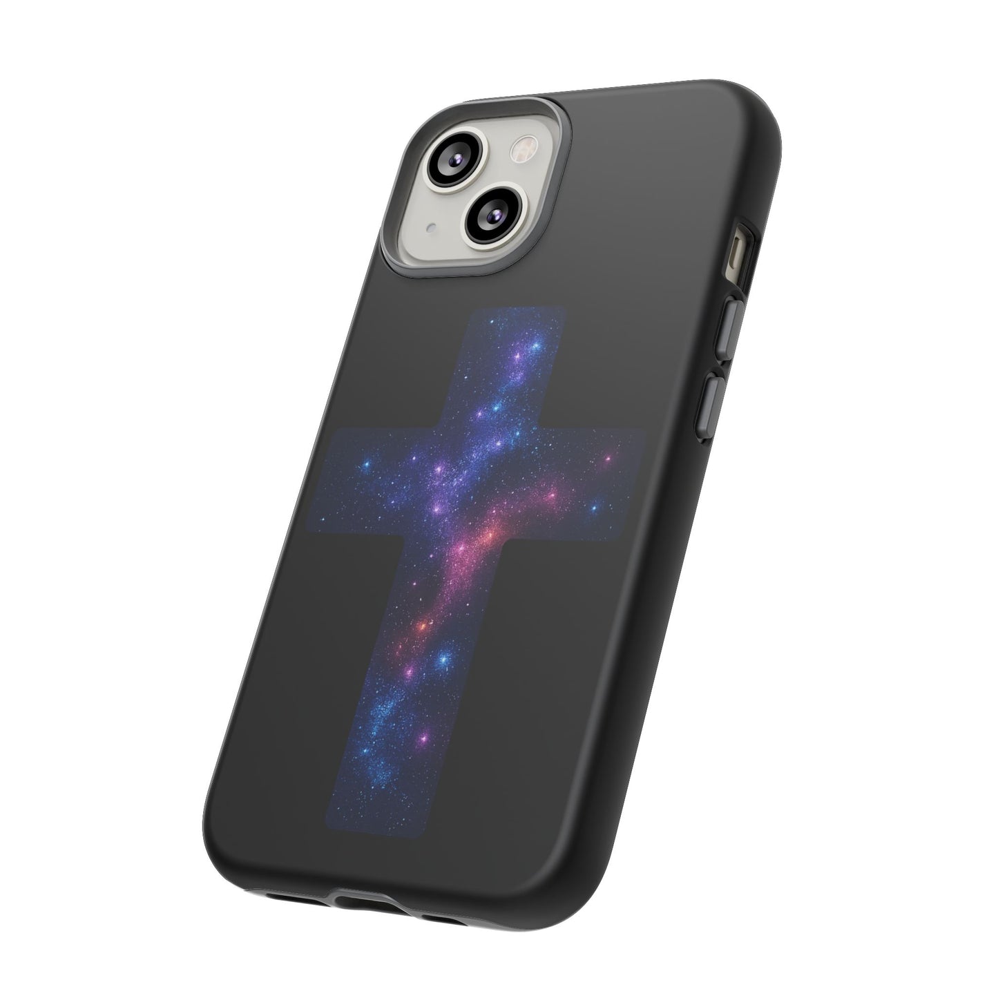 iPhone Case - Galactic Cross design Christian Phone Case Spiritual iPhone Accessory Religious Case Gift for Believers