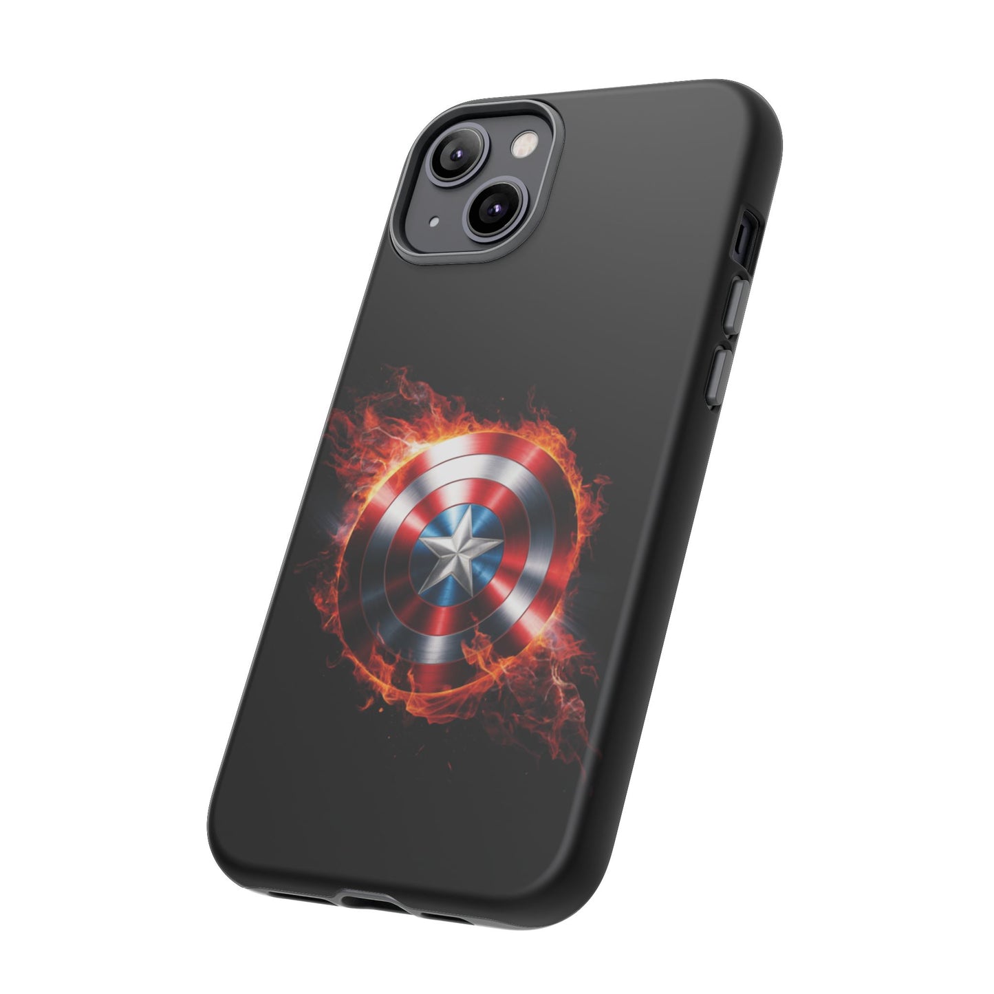 iPhone Case - Captain America Shield in Flames