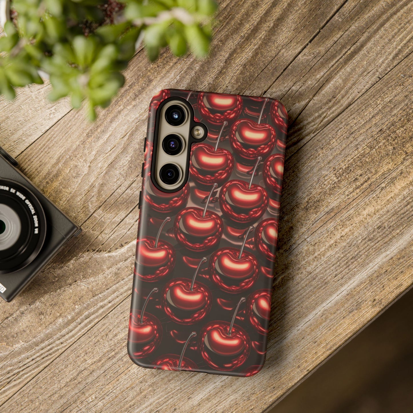 Phone Case - Shiny Cherries Design for Samsung Galaxy