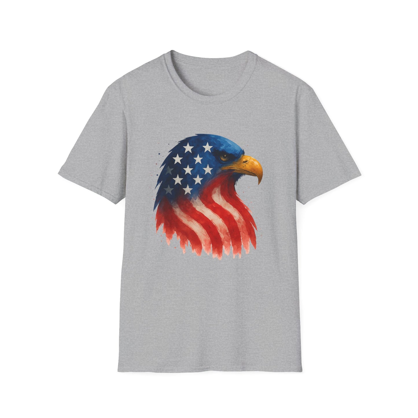 American Flag Eagle Shirt - 4th of July Patriotic Tee - USA Freedom T-Shirt - Independence Day Shirt - Bald Eagle Graphic Tee