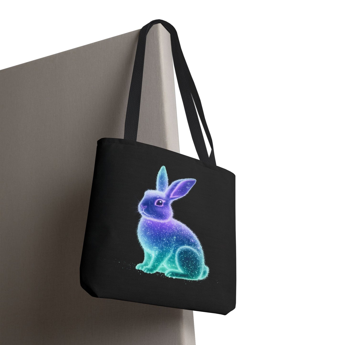 Bioluminescent Easter Bunny Tote Bag Easter Bag Easter Tote Reusable Shopping Bag