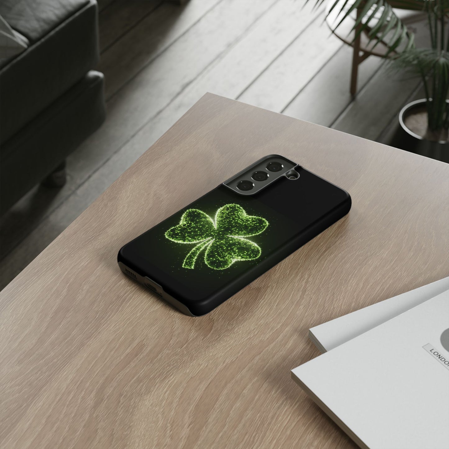 Phone Case - Shiny Shamrock Design for Samsung Galaxy