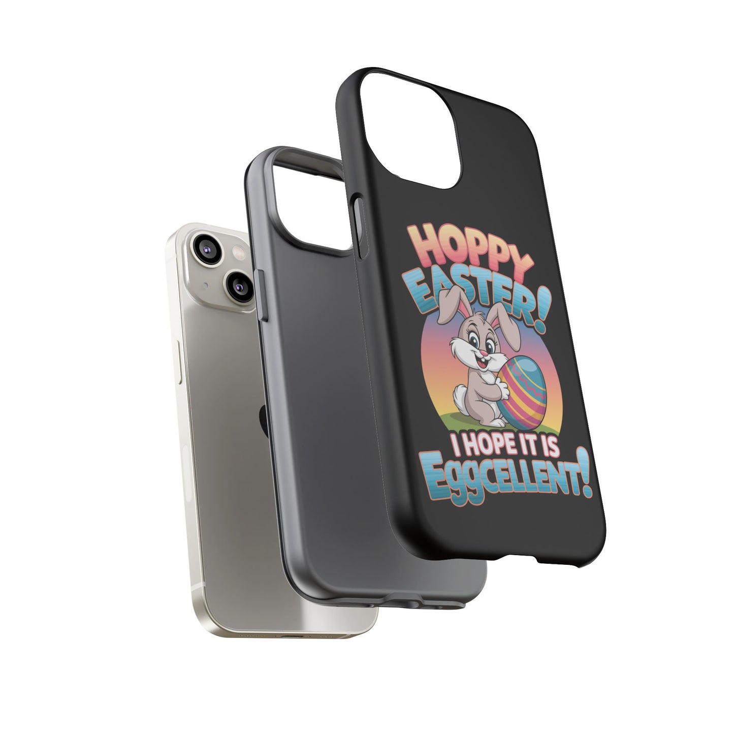 iPhone Case Easter Bunny 'Hoppy Easter I Hope it is Eggcellent' Easter Phone Case Easter Bunny